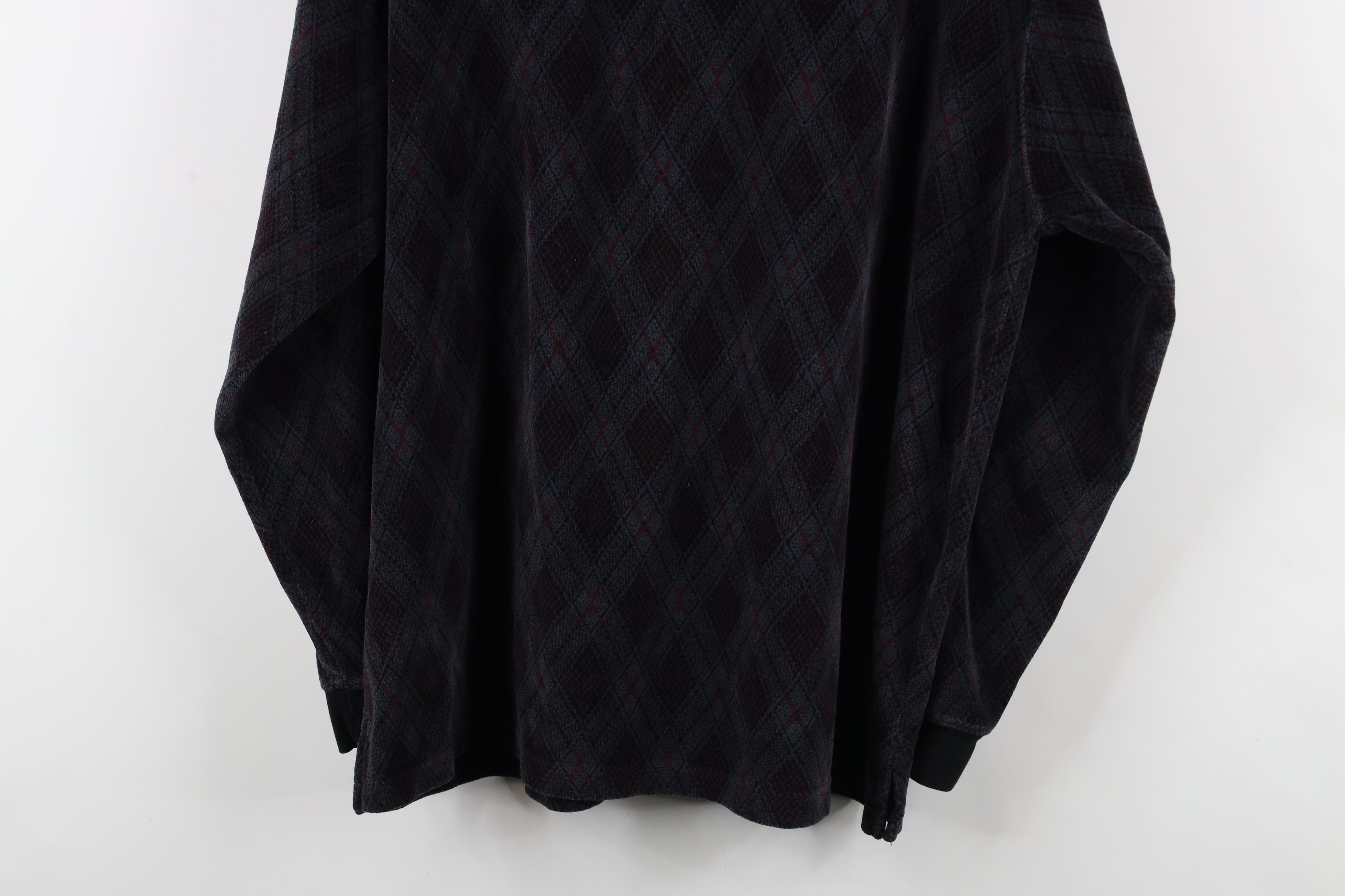 Vintage Vintage 90s Streetwear Argyle Long Sleeve Rugby Polo Shirt Size US L / EU 52-54 / 3 - 9 Thumbnail
