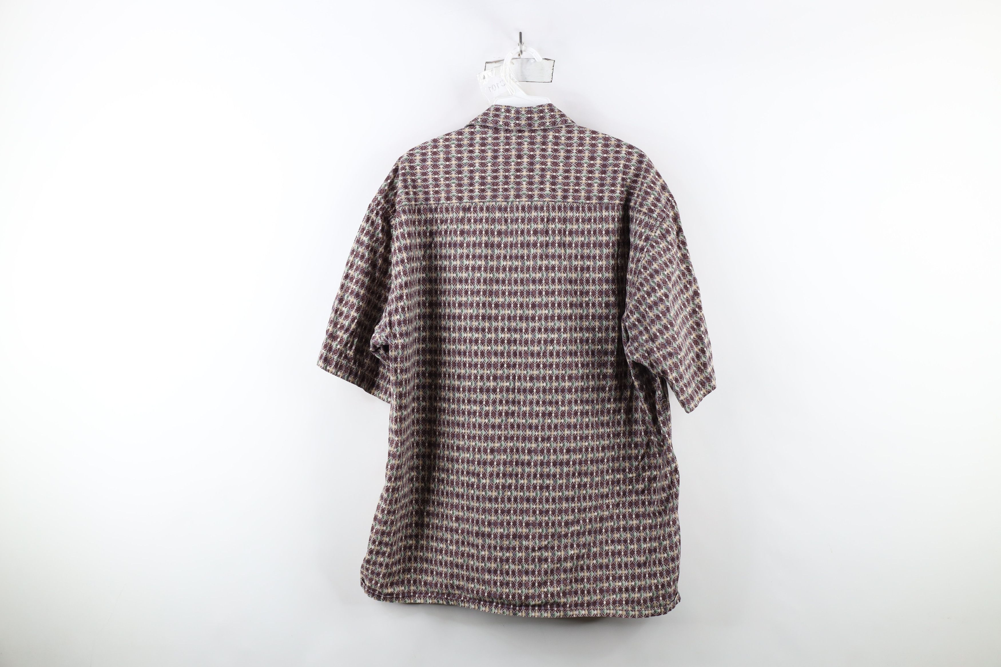 Vintage Vintage 90s Streetwear Short Sleeve Collared Button Shirt Size US L / EU 52-54 / 3 - 8 Thumbnail