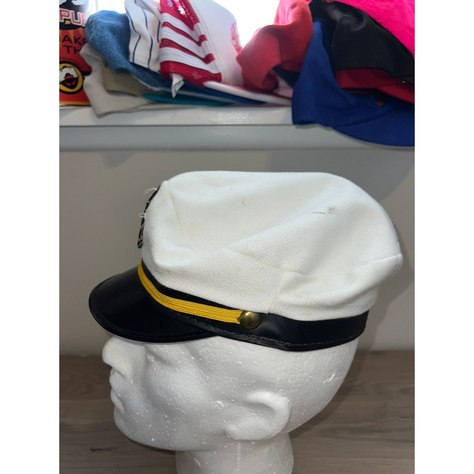 Disney 1980s 70s Vintage Walt Disney World Sailboat Sailor Hat VTG Size ONE SIZE - 5 Thumbnail