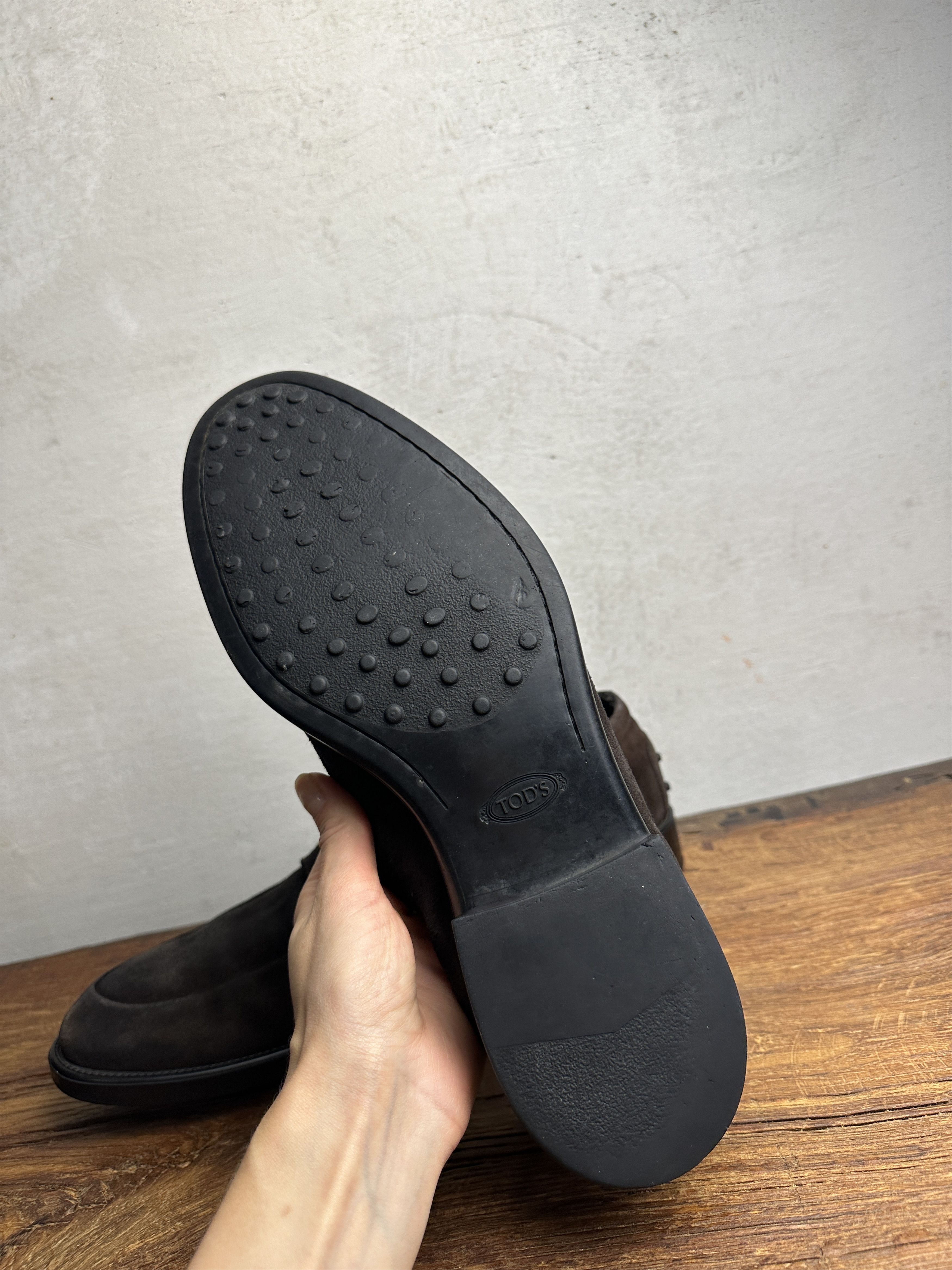 Tod's Tod's Formal Brown Suede Loafers Size US 11 / EU 44 - 9 Thumbnail