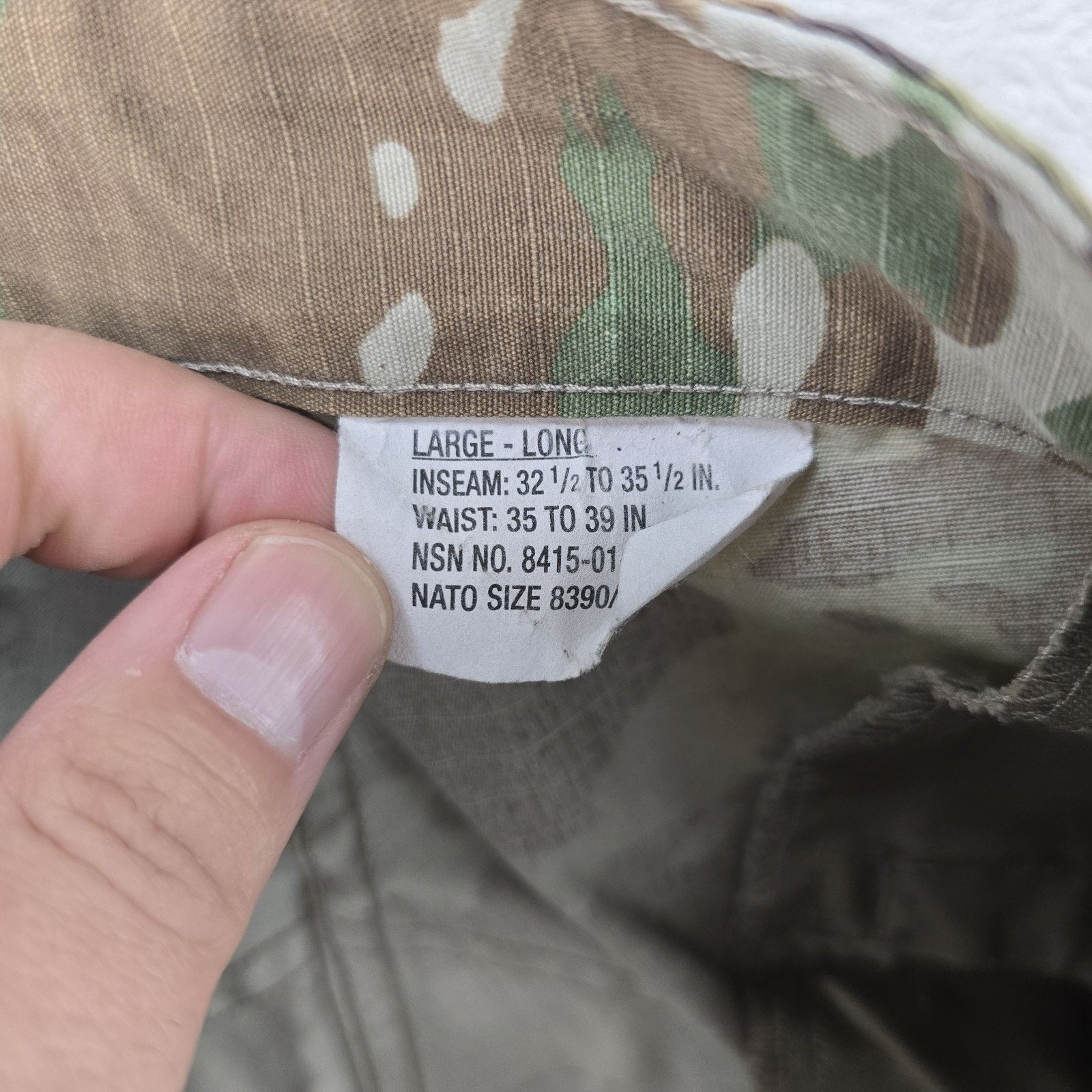Propper US Army OCP Combat Uniform Pants Large Long Trousers Camo Size US 38 / EU 54 - 5 Thumbnail