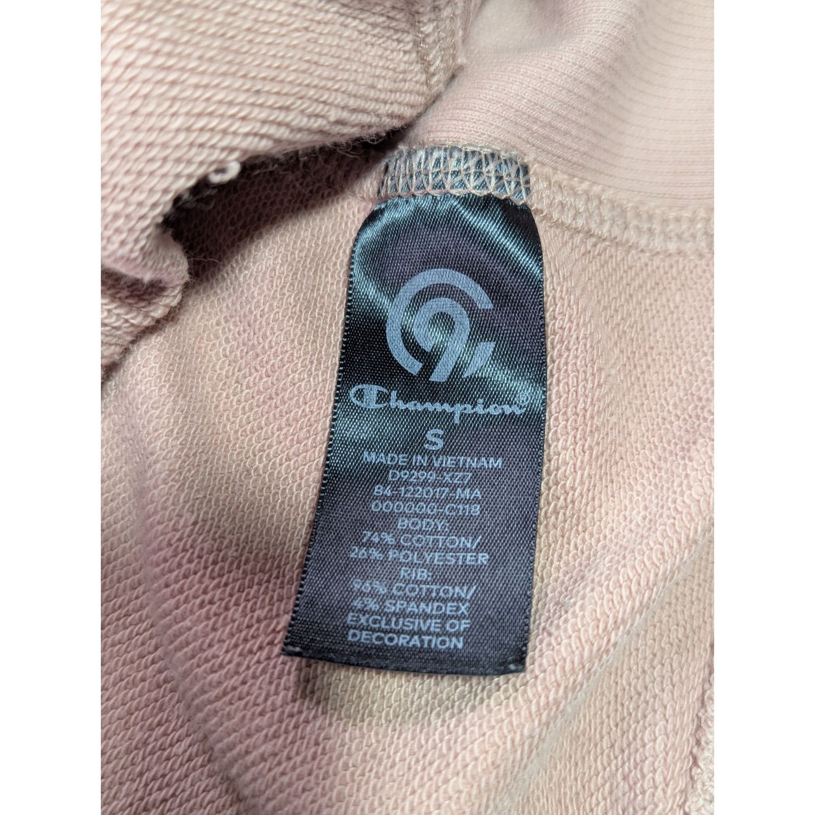 Champion Champion Dusty Pink Lightweight Hoodie Women's Small Size S / US 4 / IT 40 - 7 Thumbnail