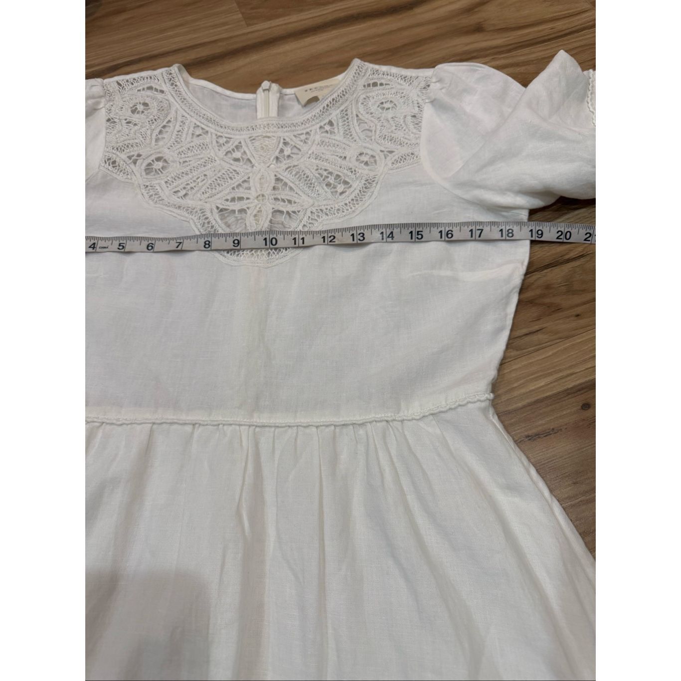 Sezane Sezane Paris Ursula Dress White Midi Linen Blend Size 38 Size M / US 6-8 / IT 42-44 - 8 Thumbnail