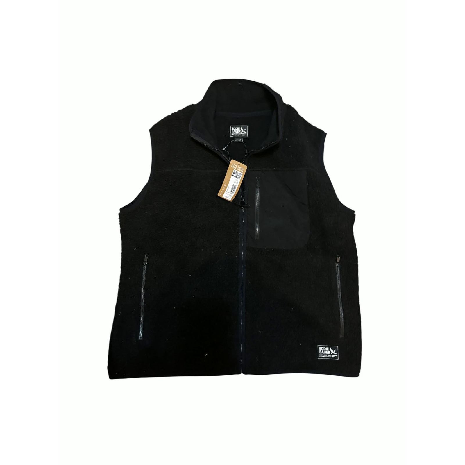 Eddie Bauer Eddie Bauer Black WR Chilali Vest XL Full Zip Fleece $119 Size US XL / EU 56 / 4 - 3 Thumbnail