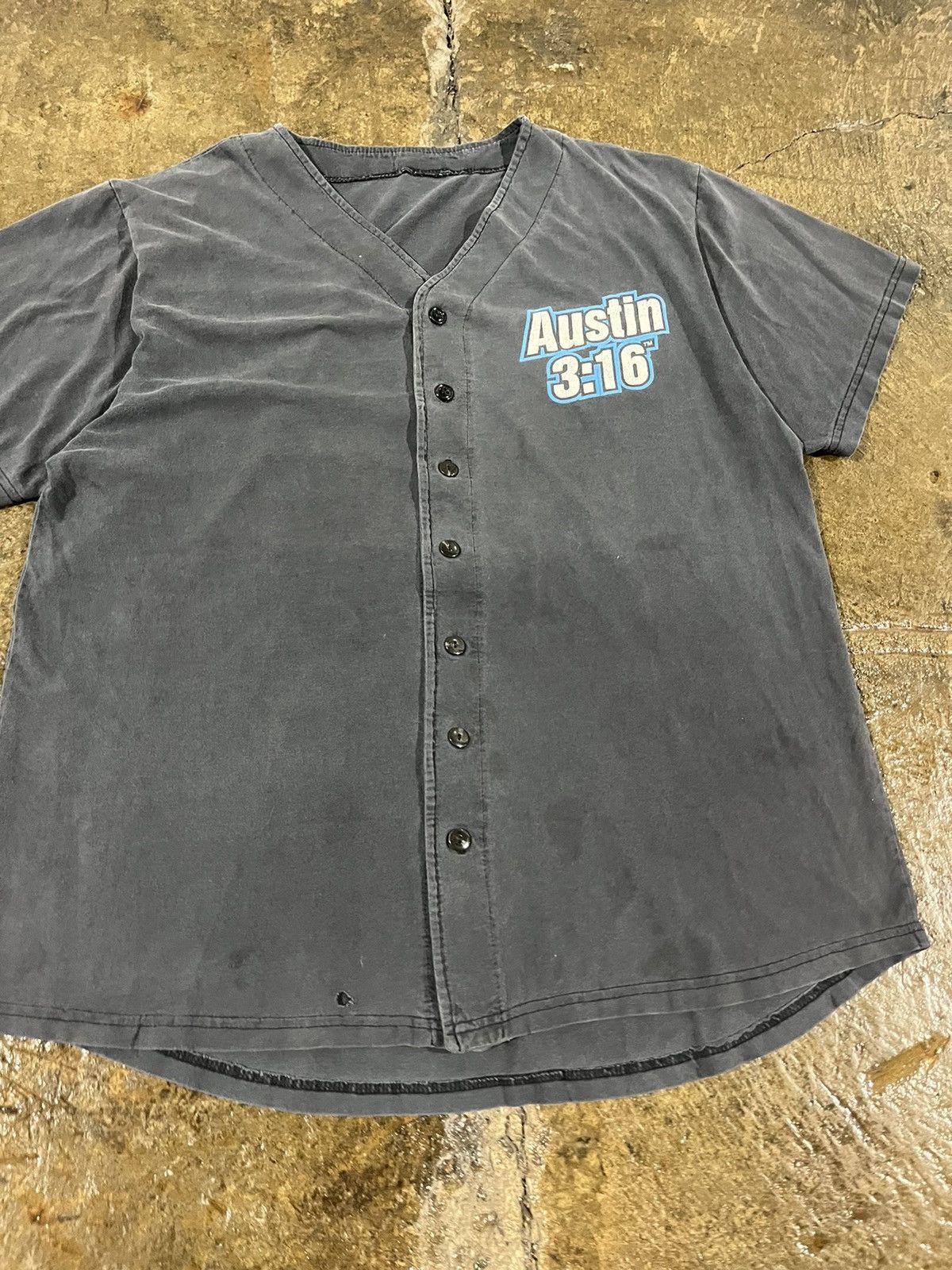 Vintage × WWF Crazy Vintage 90s Stone Cold Steve Austin Baseball Jersey Size US XL / EU 56 / 4 - 7 Thumbnail