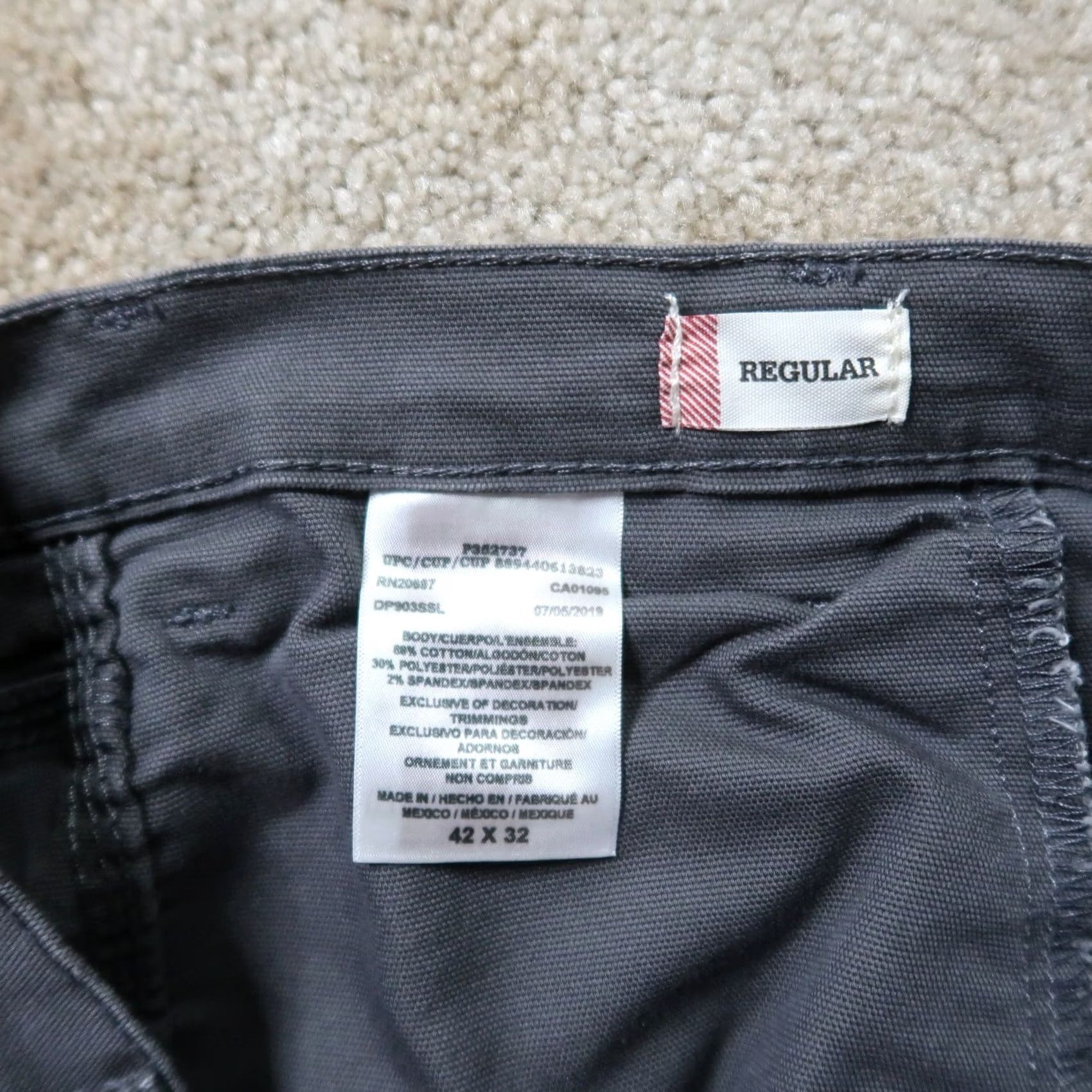 Dickies Dickies Flex Carpenter Pants Regular Men's 42x32 Gray Workwear Distressed Canvas Size US 42 / EU 58 - 7 Thumbnail