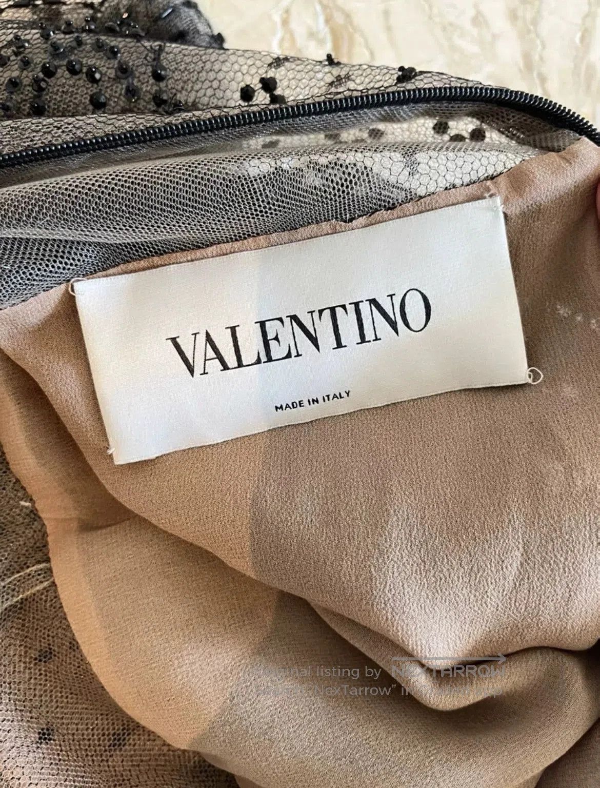 Valentino Valentino Runway Beaded Lace Dress. Size US 38 / EU 54 - 4 Thumbnail
