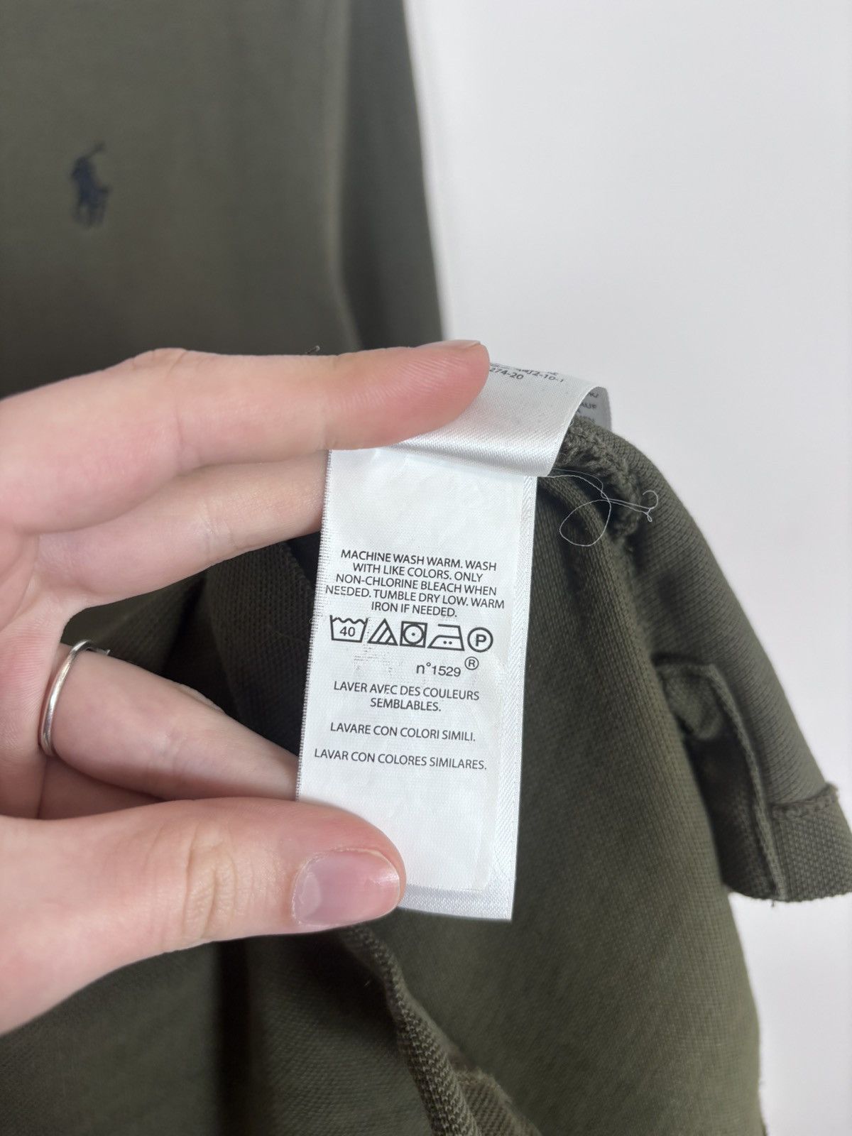 Polo Ralph Lauren Polo Ralph Lauren Men’s Olive Green Long Sleeve Polo Shirt Size US M / EU 48-50 / 2 - 14 Thumbnail