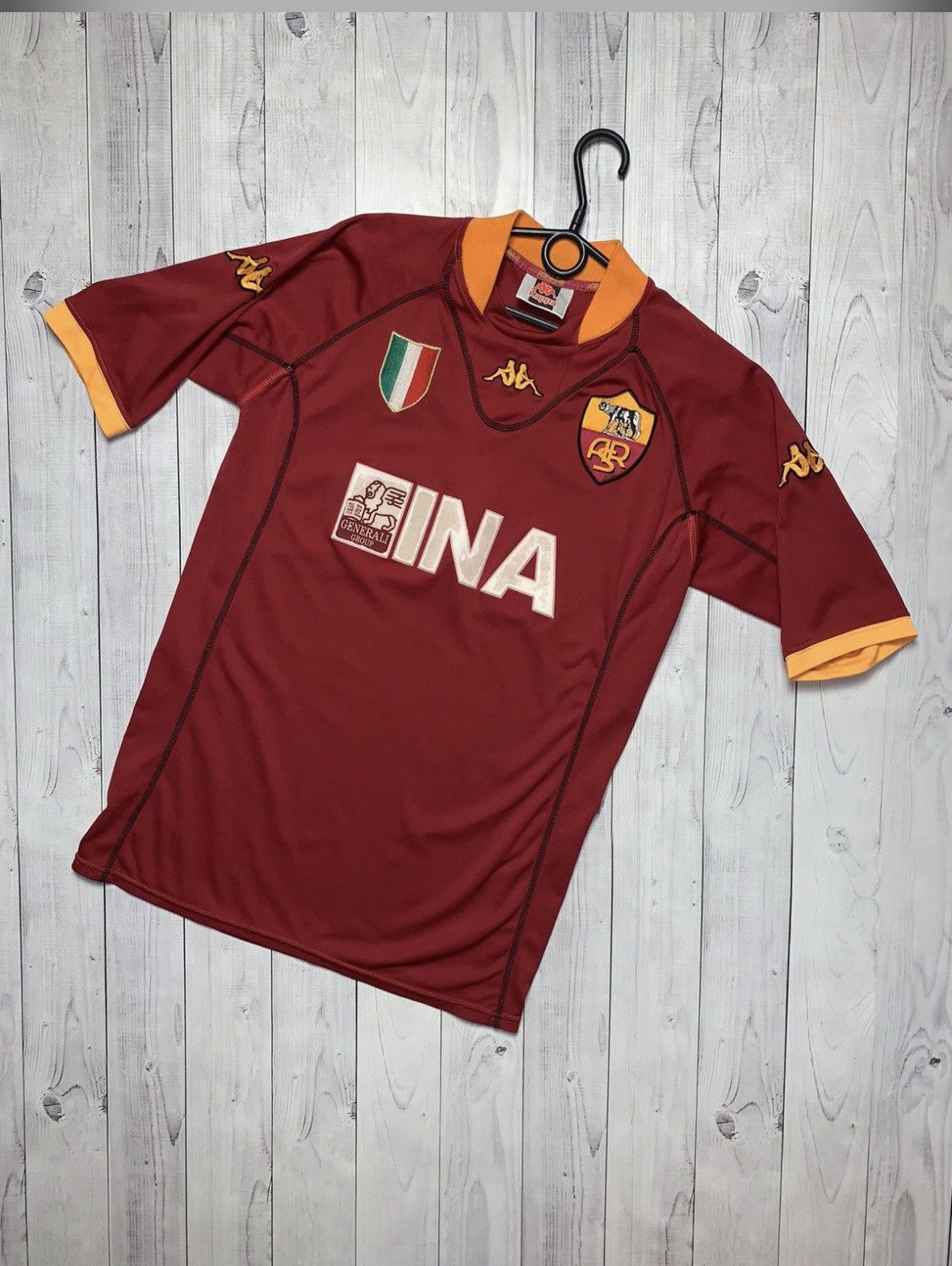 Kappa × Vintage Vintage AC Roma soccer jersey kappa rare size M Size US M / EU 48-50 / 2 - 11 Thumbnail