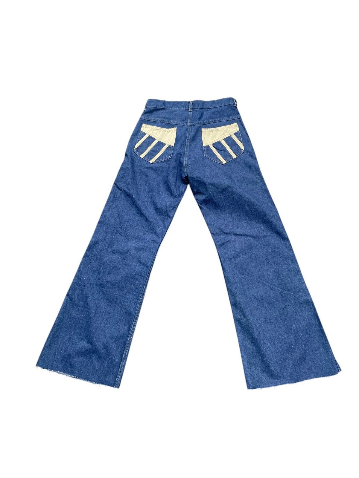 Other Vintage 70’s Unknown Flare Jeans Size US 28 / EU 44 - 5 Thumbnail
