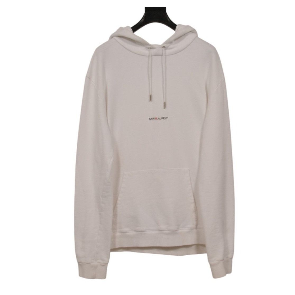 Saint Laurent Paris Logo Hoodie White Black Red Size US L / EU 52-54 / 3 - 1 Thumbnail