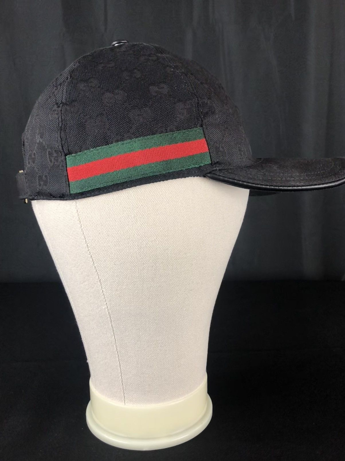 Gucci ORIGINAL GG CANVAS BASEBALL HAT WITH WEB Size ONE SIZE - 10 Thumbnail