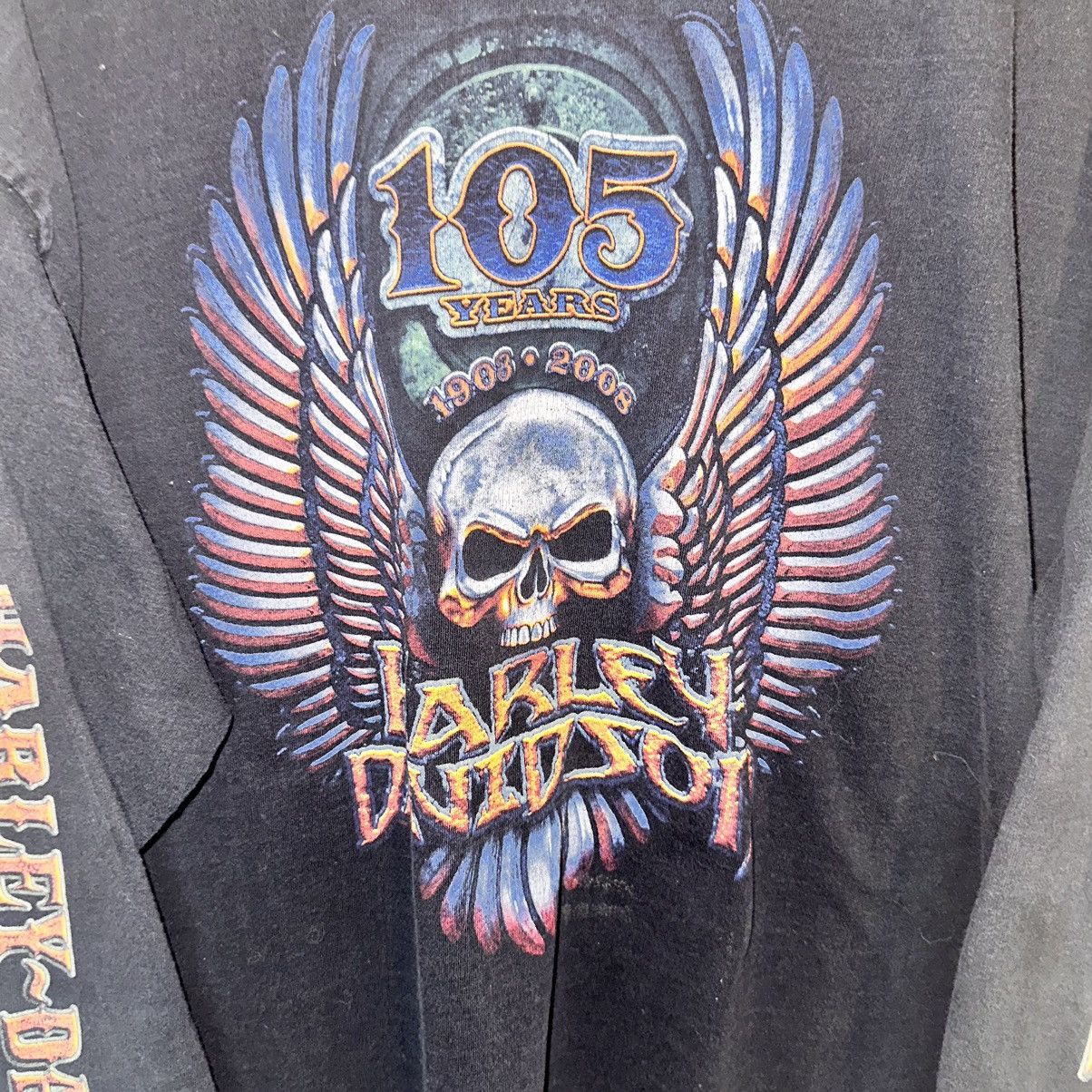 Harley Davidson Vintage Harley Longsleeve T Shirt Size 2 XL Size US XXL / EU 58 / 5 - 2 Thumbnail