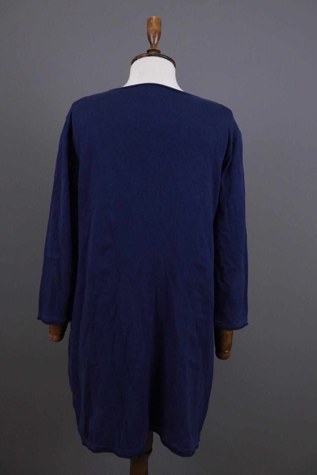 Designer Gudrun Sjoden Blue Long Sleeve V-Neck A-Line Dress Size M Size M / US 6-8 / IT 42-44 - 8 Thumbnail
