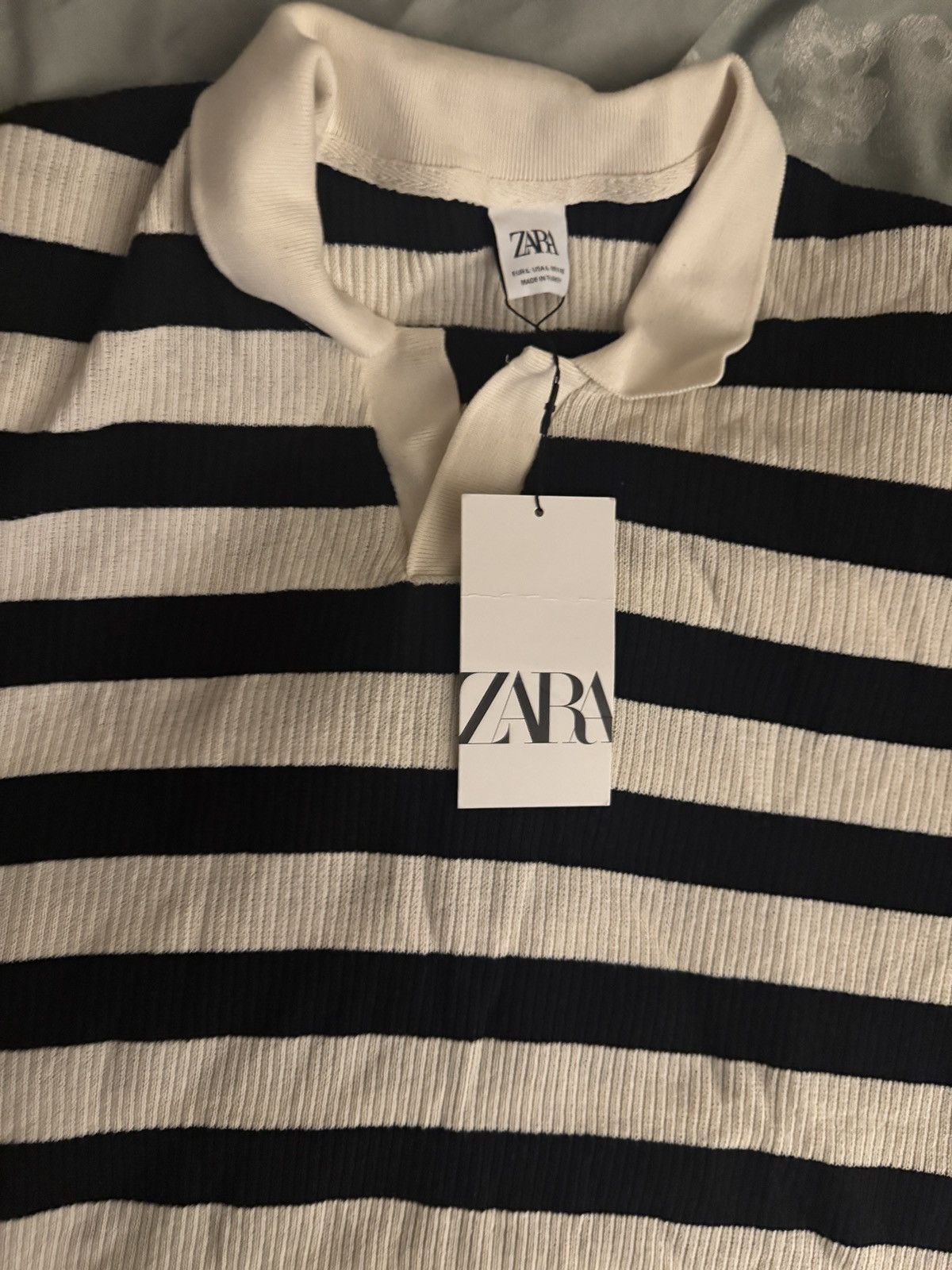 Zara Zara Striped Polo SZ L Size US L / EU 52-54 / 3 - 3 Thumbnail