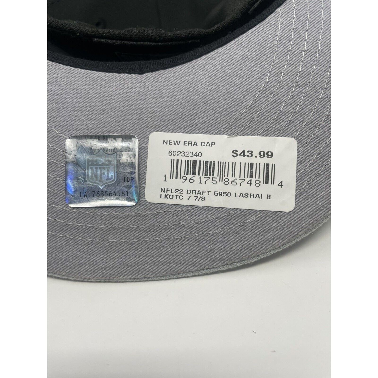 New Era New Era LAS VEGAS RAIDERS 2022 59FIFTY Fitted Hat Mens Black Size ONE SIZE - 5 Thumbnail