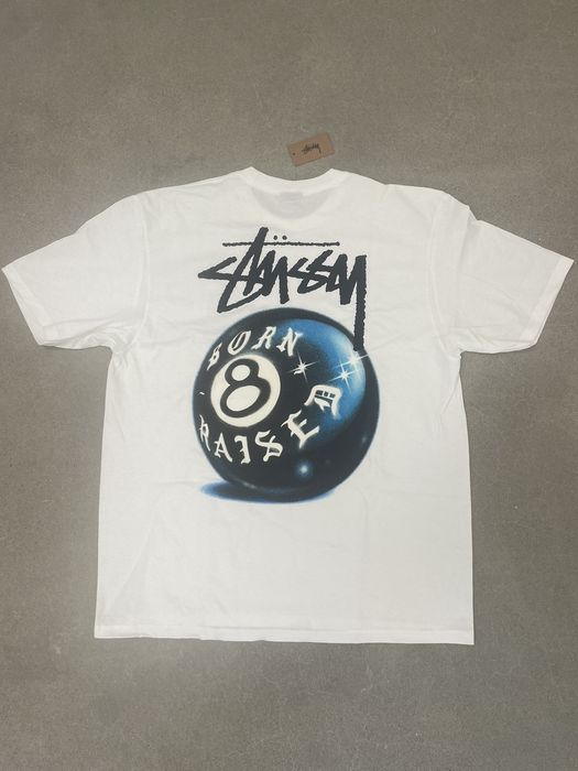 Stussy Stussy Born X Raised 8 Ball Airbrush Tee | Grailed