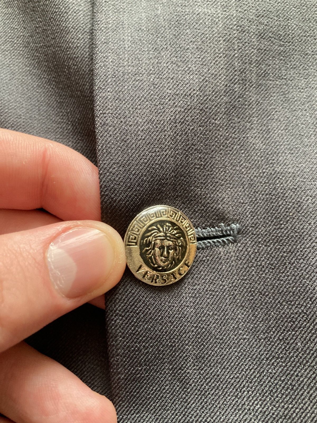 Versace Vintage Versace double-breasted jacket Size 44L - 6 Thumbnail
