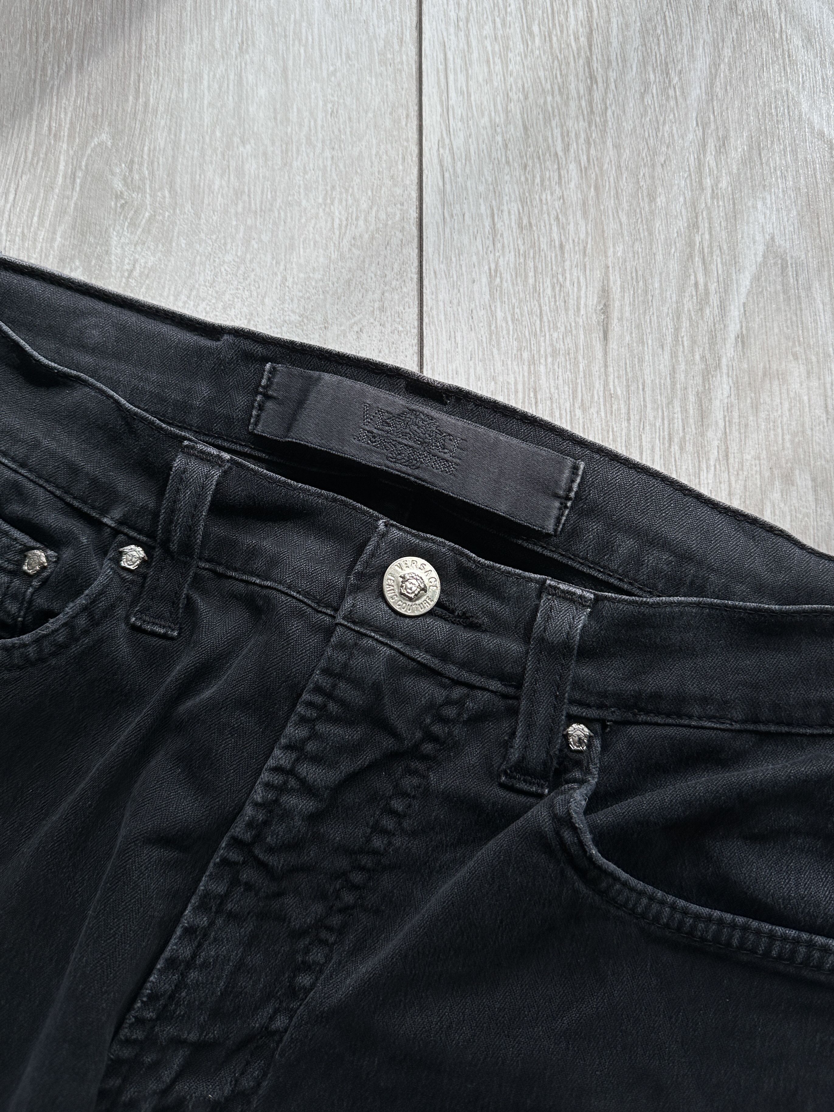 Versace Jeans Couture Vintage Versace Jeans Couture Black Denim Jeans Size US 28 / EU 44 - 9 Thumbnail