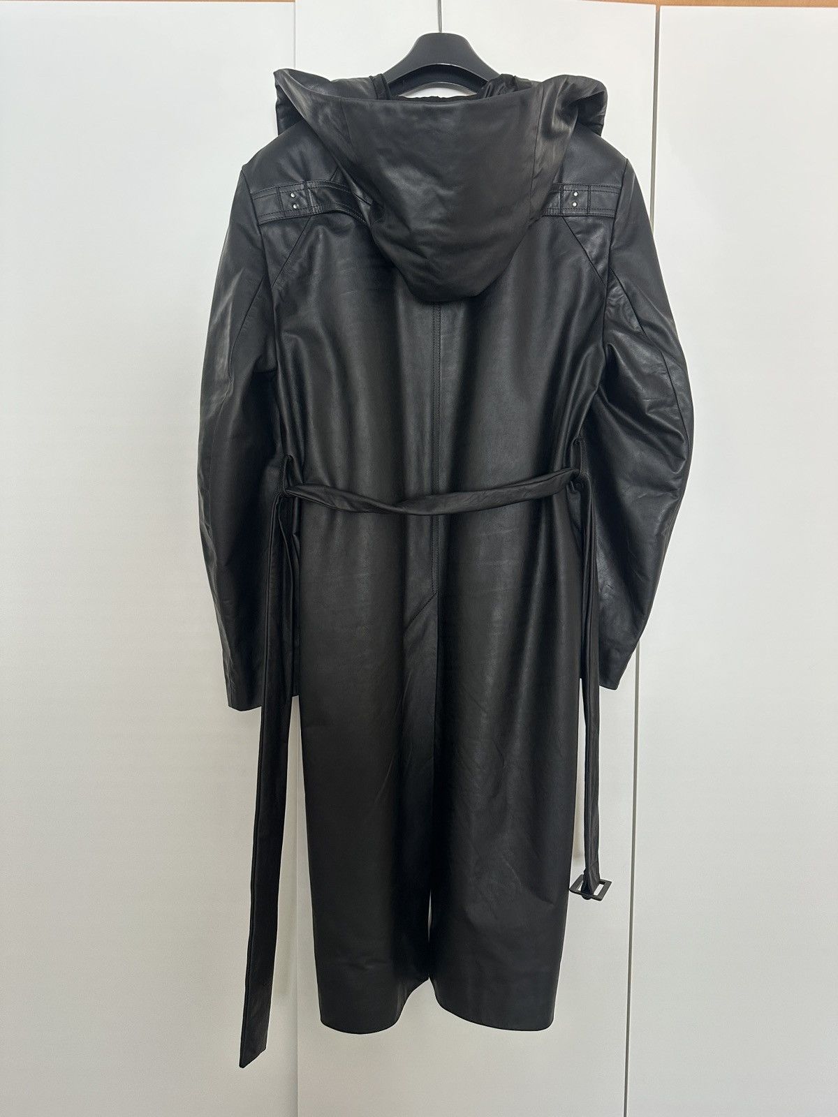 Rick Owens RICK OWENS SS24 LIDO RUNWAY LEATHER COAT Size US M / EU 48-50 / 2 - 4 Thumbnail