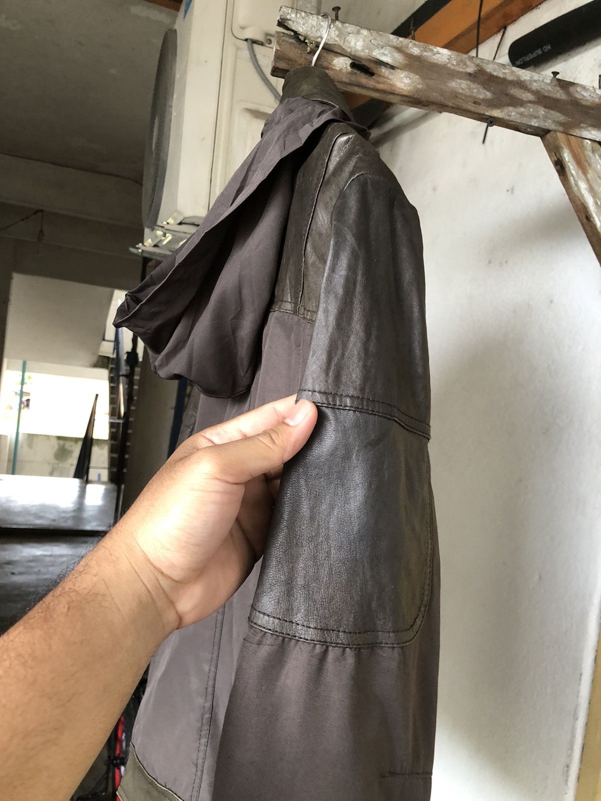 If Six Was Nine Carol Christian Poell Style ZIOSONGZIO Half Leather Jacket Size US M / EU 48-50 / 2 - 11 Thumbnail