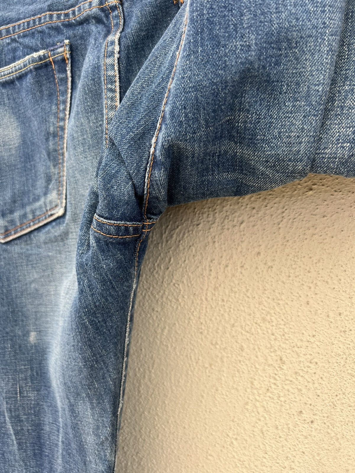 Chimala Chimala Japan Distressed Fade Denim Selvedge Jeans Size US 32 / EU 48 - 23 Thumbnail