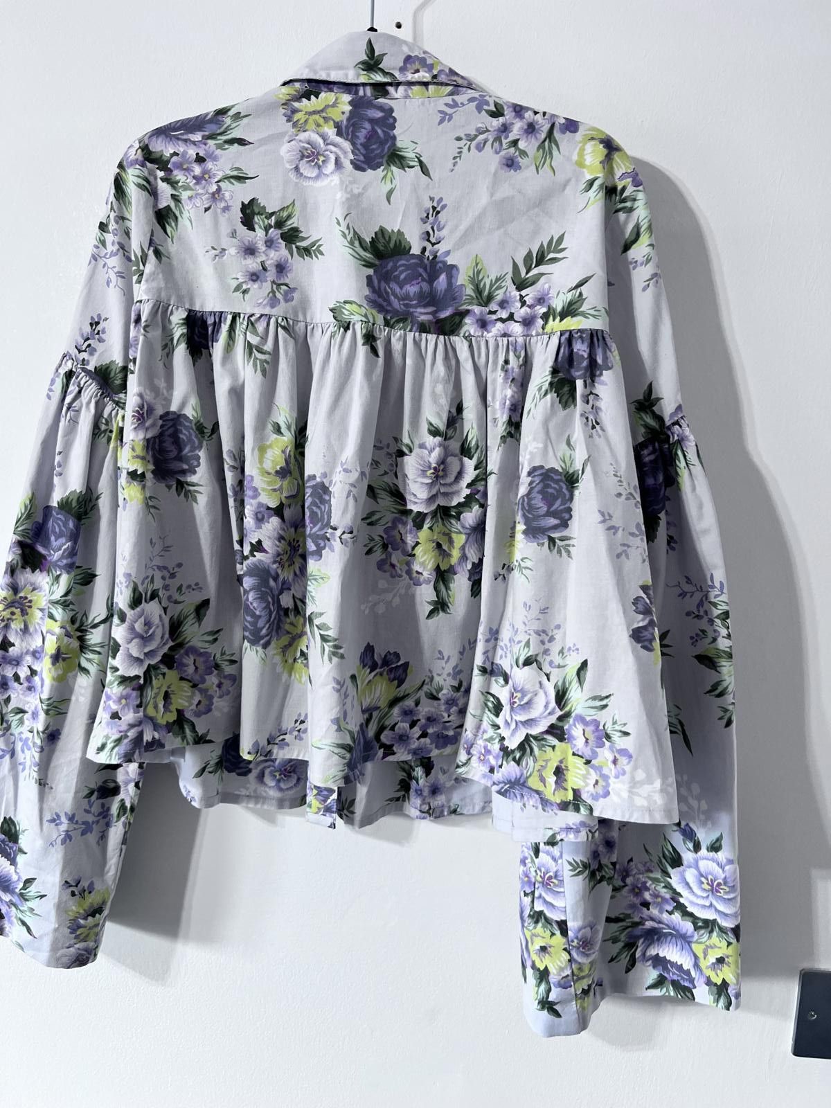 Asos ASOS DESIGN Floral Smock Blouse UK 14 Size L / US 10 / IT 46 - 5 Thumbnail