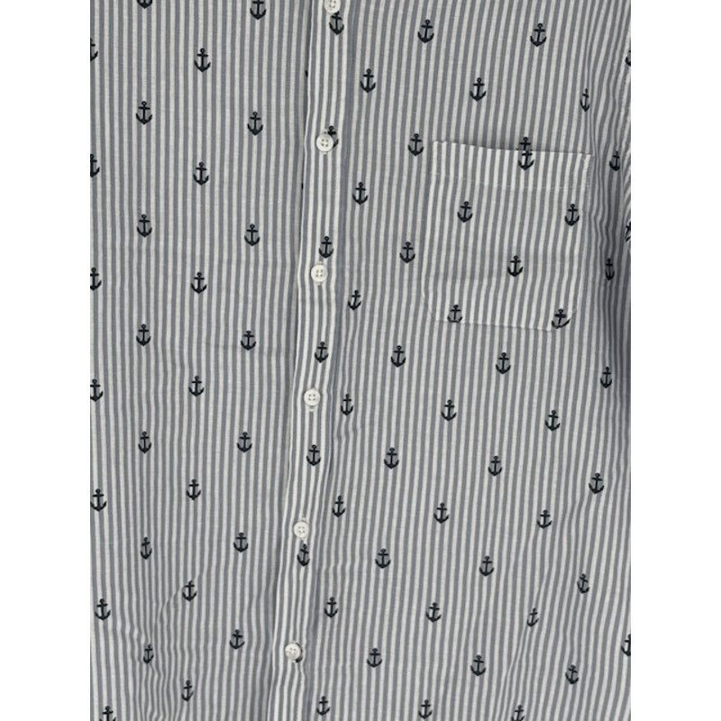 Saks Fifth Avenue Saks Fifth Avenue Anchor Printed Short Sleeve Shirt Size US L / EU 52-54 / 3 - 5 Thumbnail