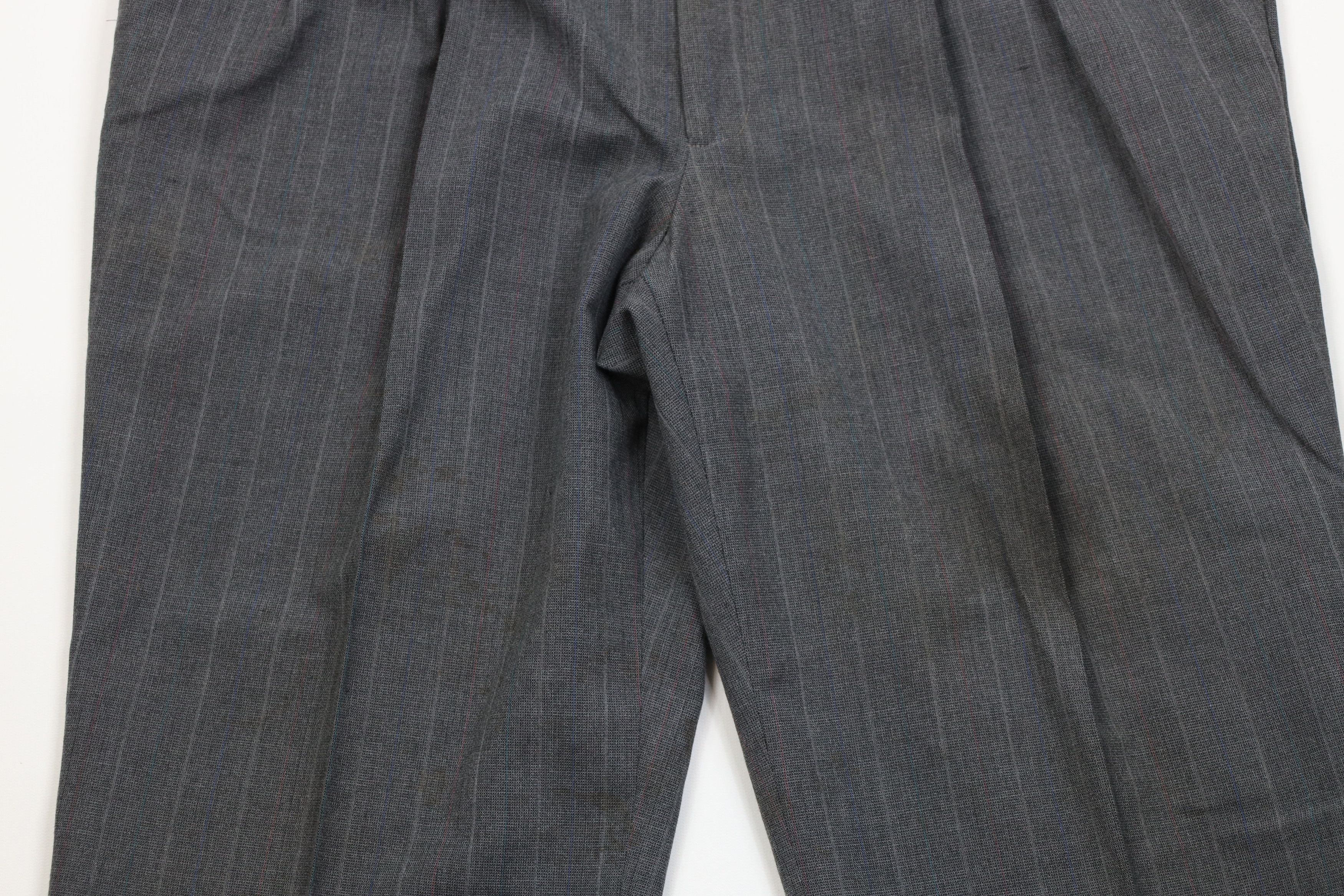 Vintage Vintage 70s Worsted Wool Blend Knit Wide Leg Chino Pants USA Size US 38 / EU 54 - 3 Thumbnail