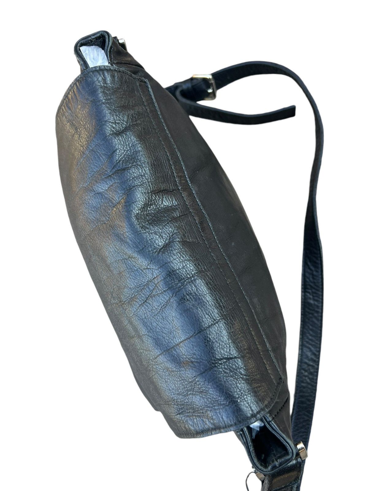 Japanese Brand × Leather Vintage pour deux ACCE. Japan Patina Leather Cargo Sling Bag Size ONE SIZE - 19 Thumbnail