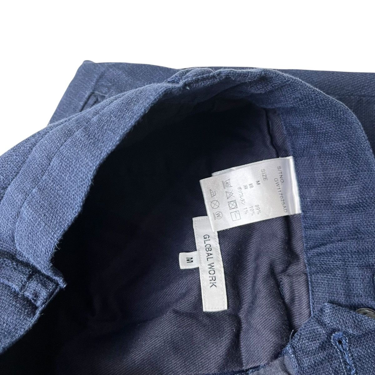 Kapital GLOBAL WORK Linen Shorts – Navy / Kapital/CDG/Hermes Style Size US 31 - 3 Thumbnail
