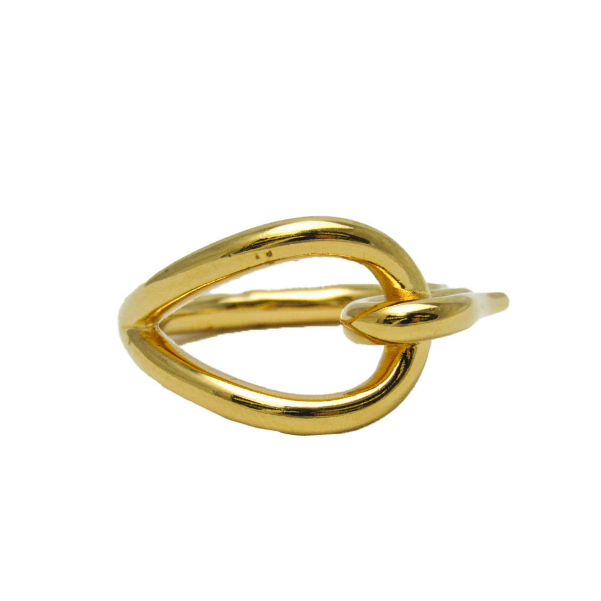 image of Hermes Metal Scarf Ring Gold Jumbo, Women's