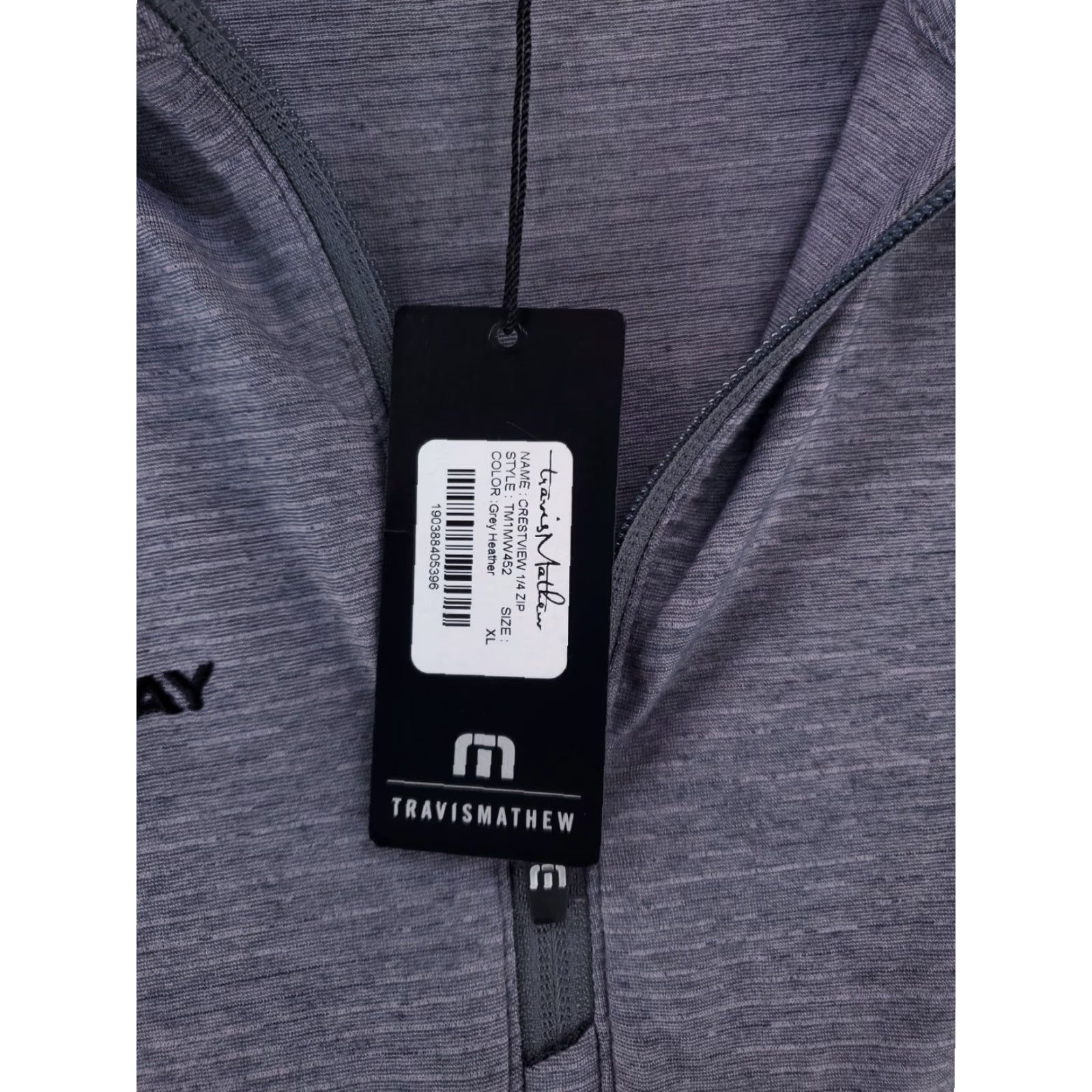 TravisMathew Travis Mathew Crestview 1/4 Zip Pullover Grey Heather Mens XL NWT Size US XL / EU 56 / 4 - 4 Thumbnail