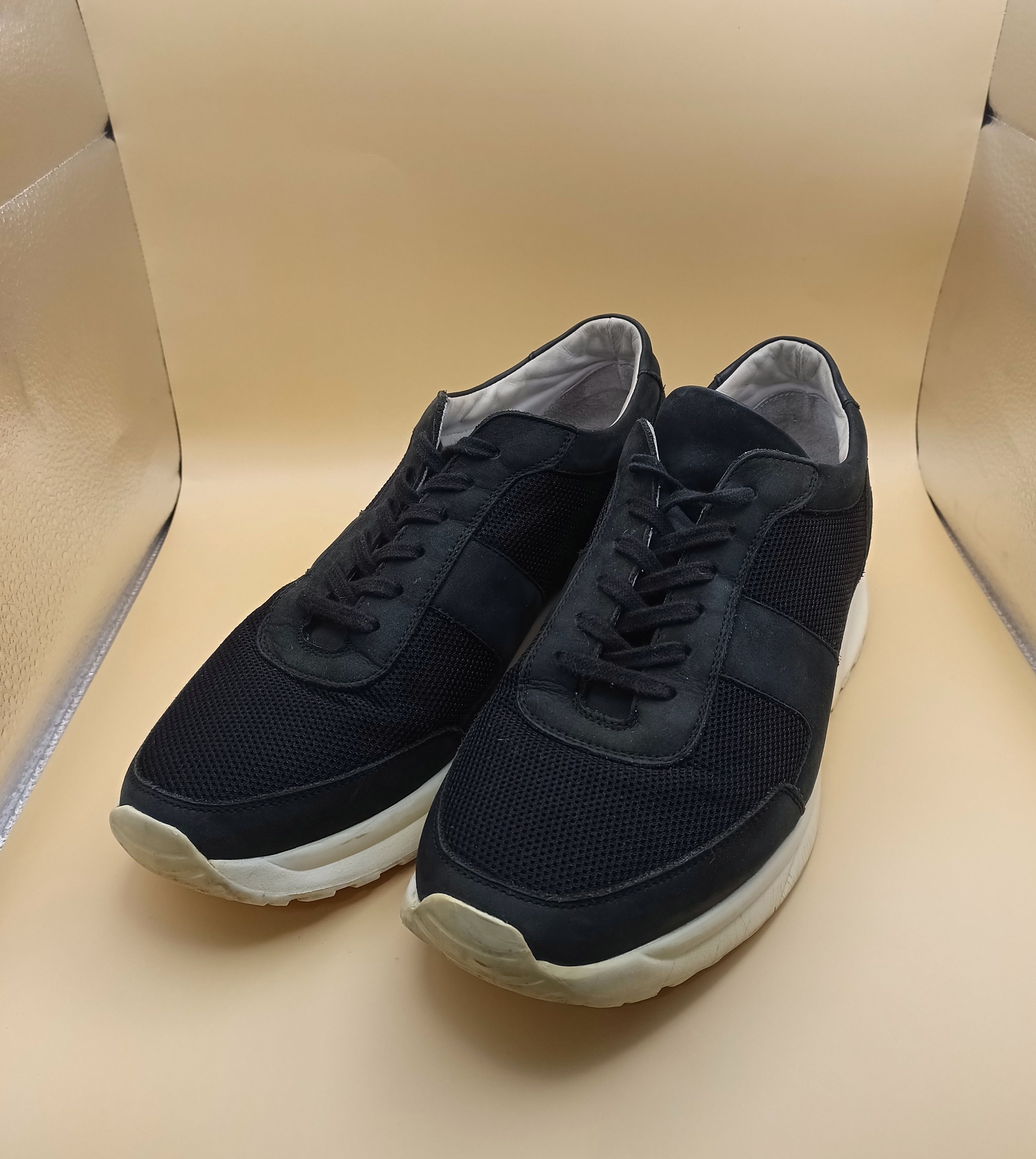 Common Projects Common Projects Black Suede/Nylon Lace Up Sneakers EU 42 Size US 9 / EU 42 - 1 Thumbnail
