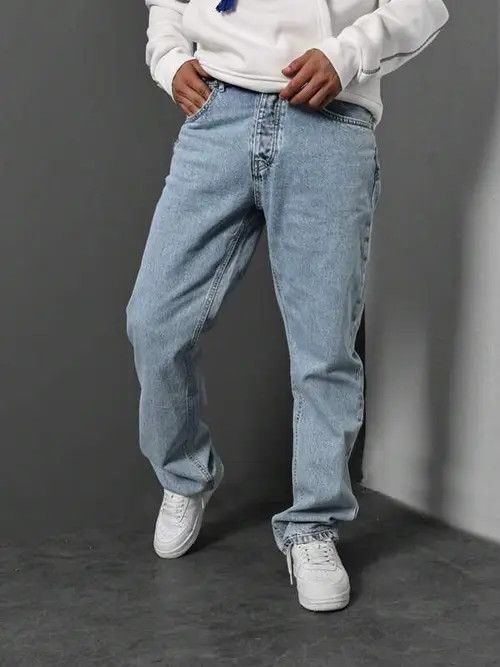 Jean VINTAGE washed retro 90s denim jeans Size US 36 / EU 52 - 3 Thumbnail
