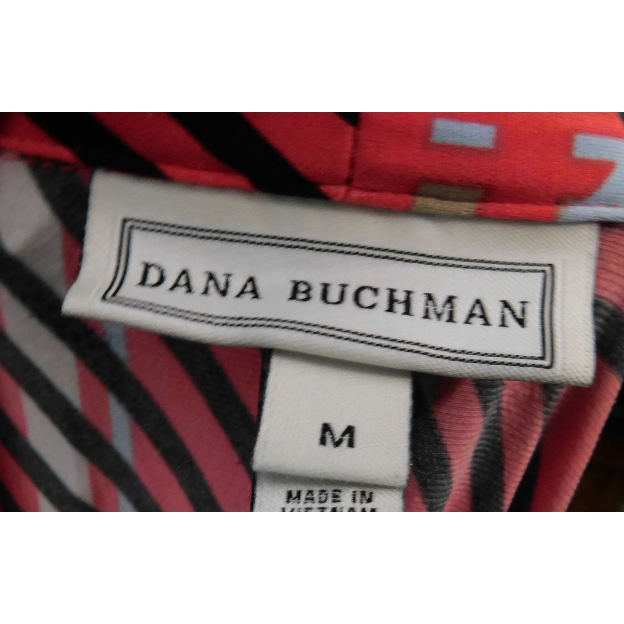 Other Vintage Dana Buchman Red Geometric Sleeveless Blouse Size M / US 6-8 / IT 42-44 - 3 Thumbnail