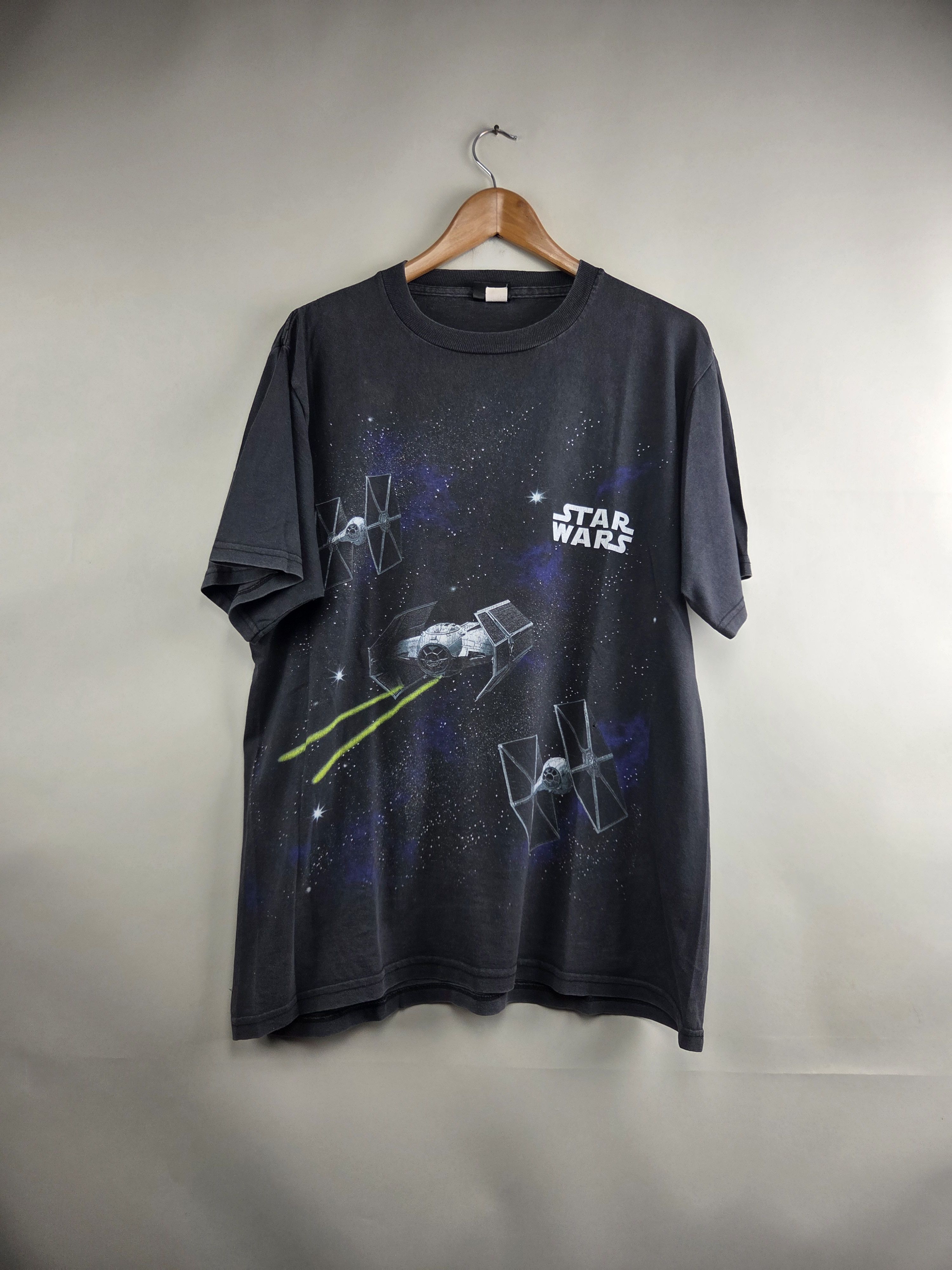 Star Wars × Vintage 90s Star Wars Death star All over print L 21.5" 29.5" Size US L / EU 52-54 / 3 - 8 Thumbnail