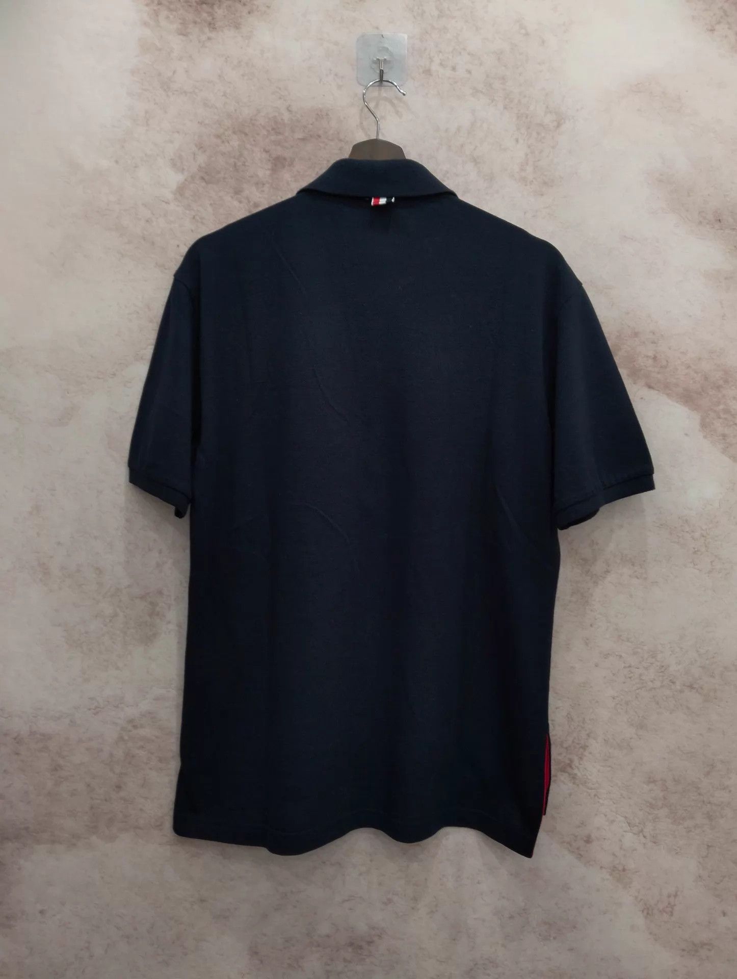Thom Browne Thom Browne Navy Stripe Polo Shirt US 3 Size US L / EU 52-54 / 3 - 2 Thumbnail
