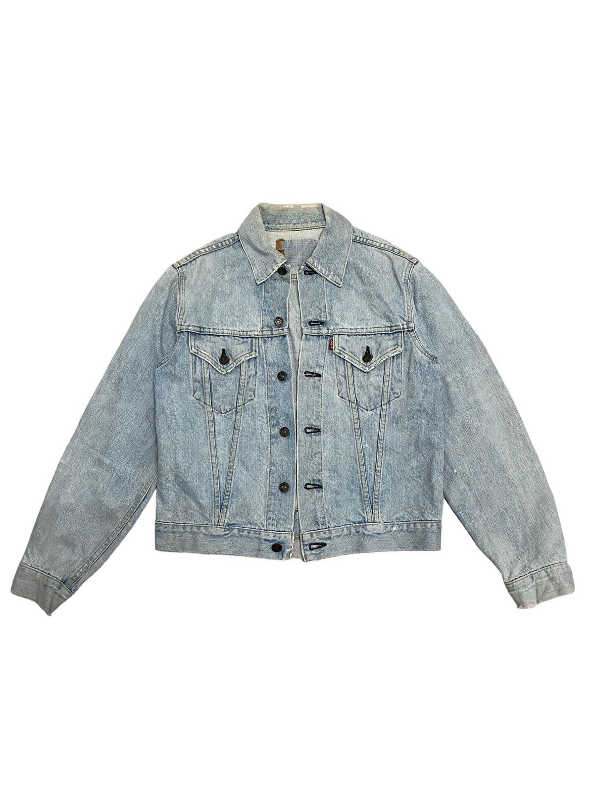 Image of Distressed Denim x Levis Vintage Levis Big E Type 3 Denim Jacket in Blue, Women's (Size XS)