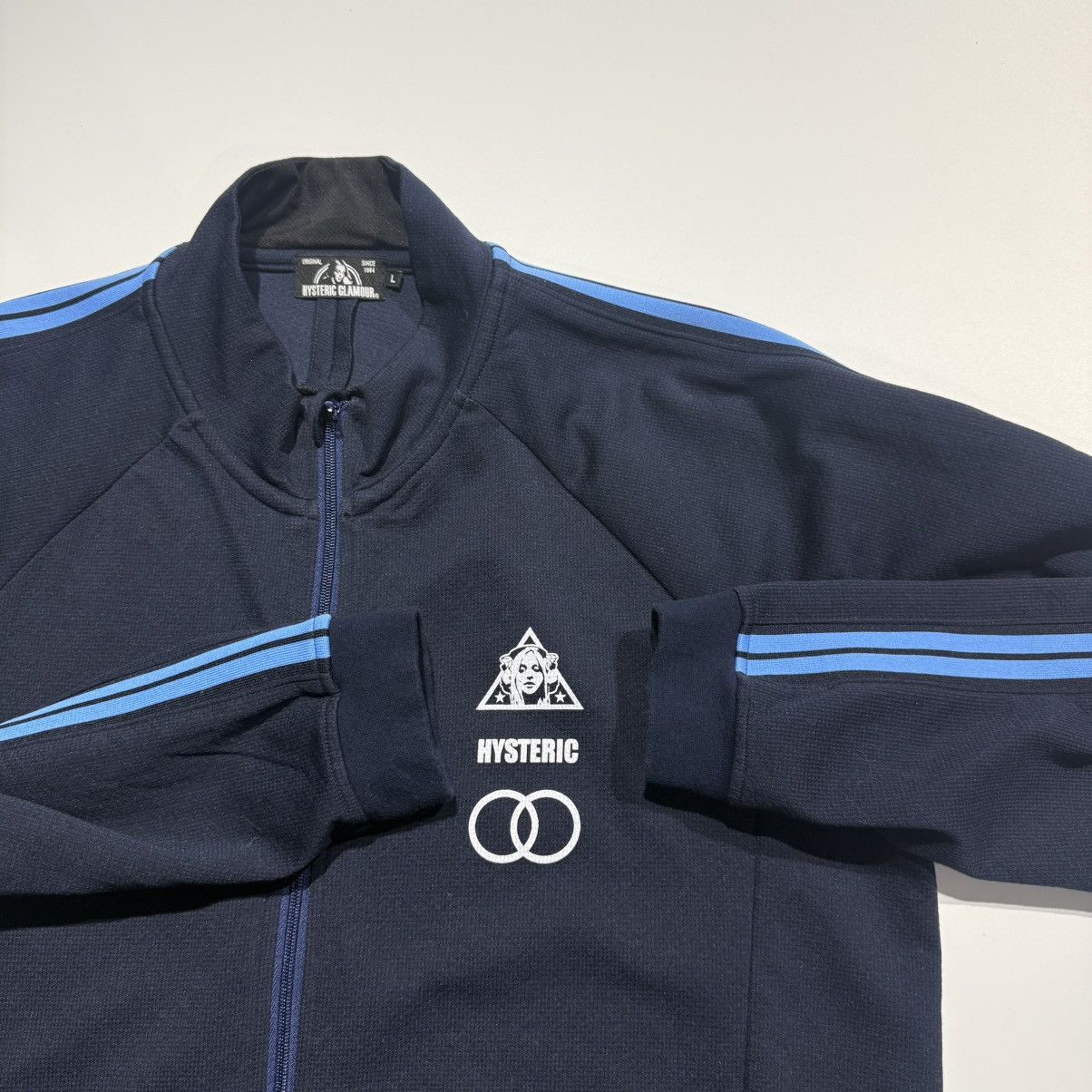 Hysteric Glamour Rare Hysteric Glamour Navy Track Jacket Size US L / EU 52-54 / 3 - 7 Thumbnail