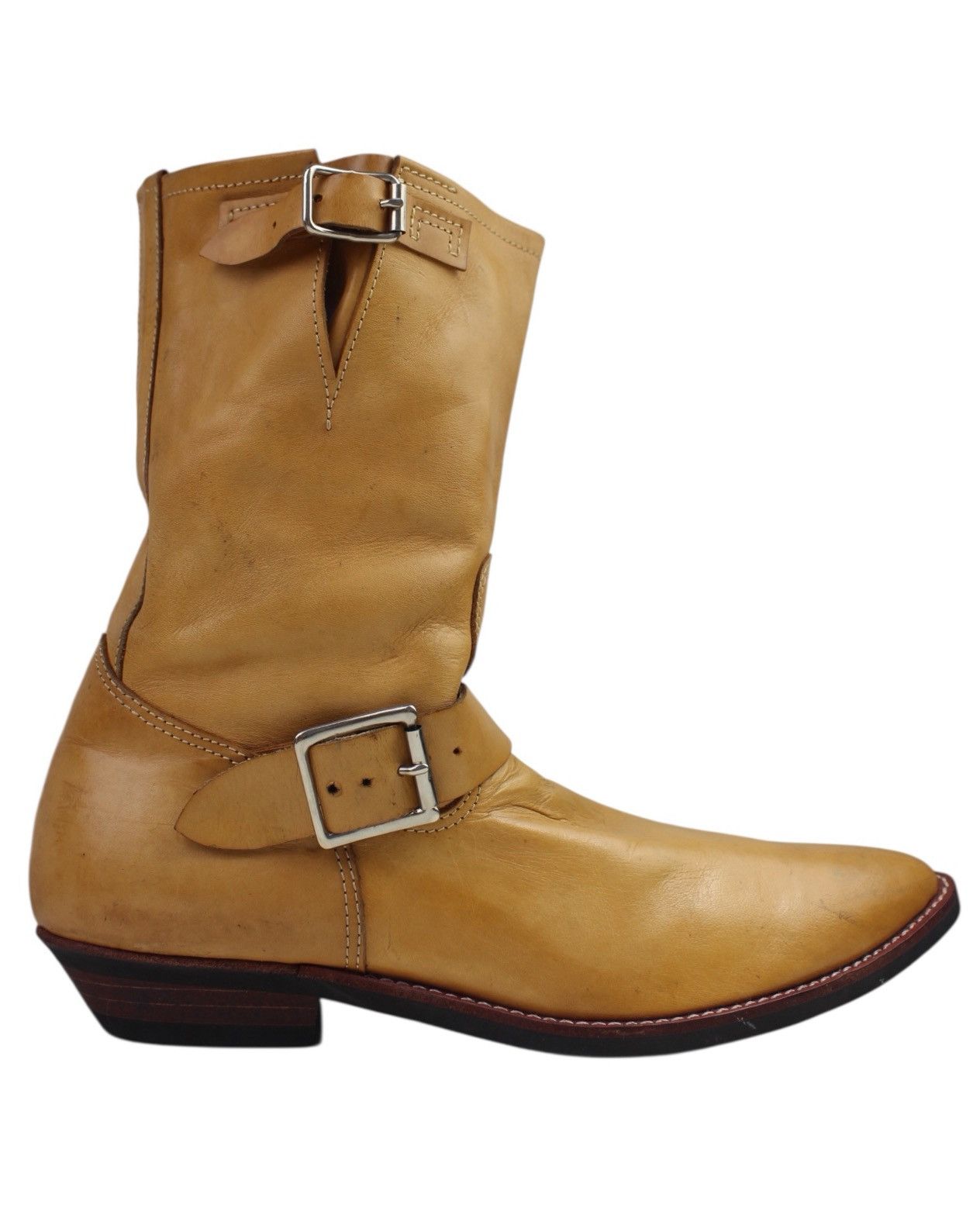 Vintage 2000S VIRIDIAN JAPAN CLASSIC LEATHER ENGINEER BOOTS Size US 9 / EU 42 - 1 Thumbnail
