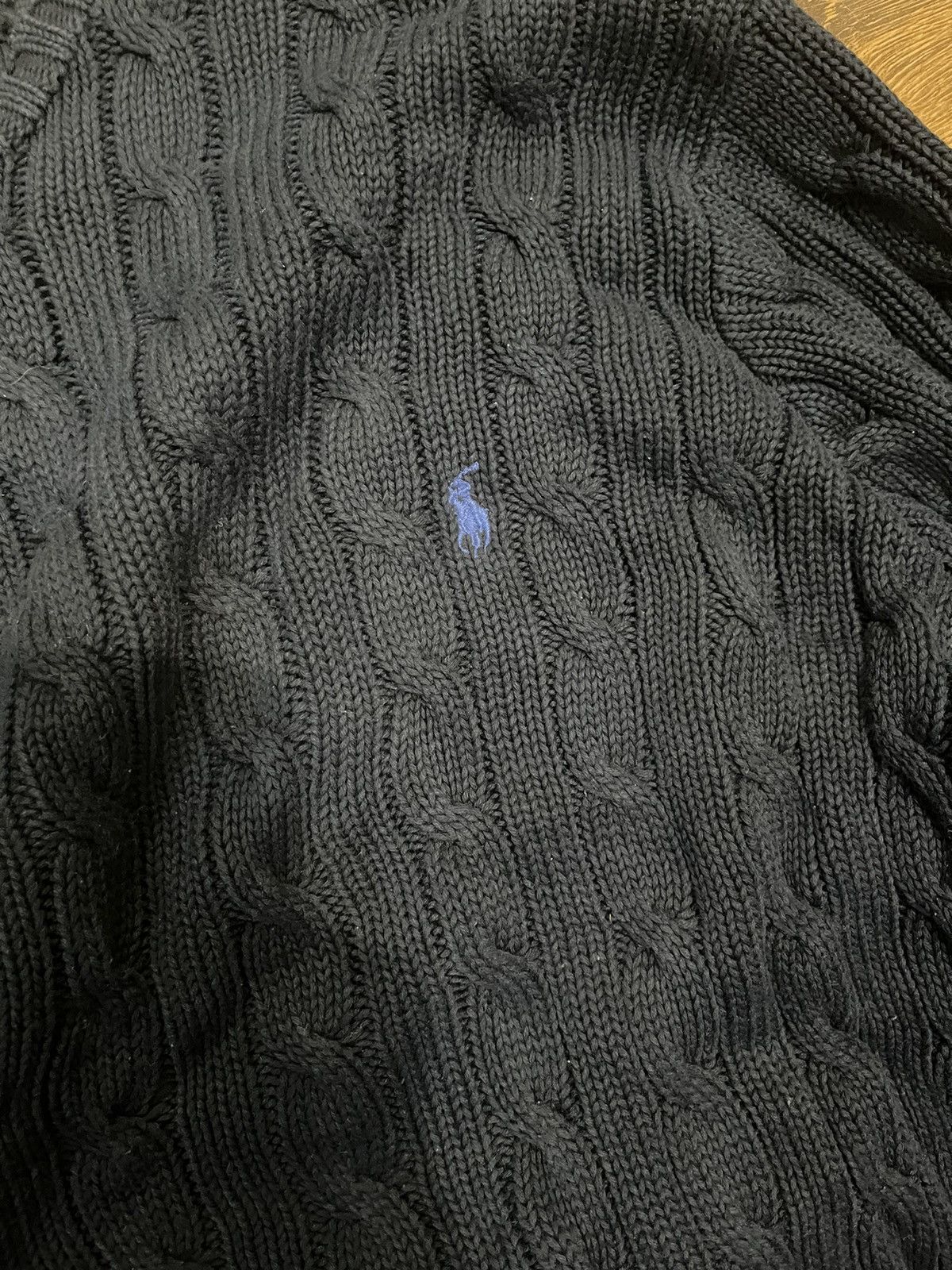 Polo Ralph Lauren × Vintage Polo Ralph Lauren navy sweater vintage Size US L / EU 52-54 / 3 - 3 Thumbnail