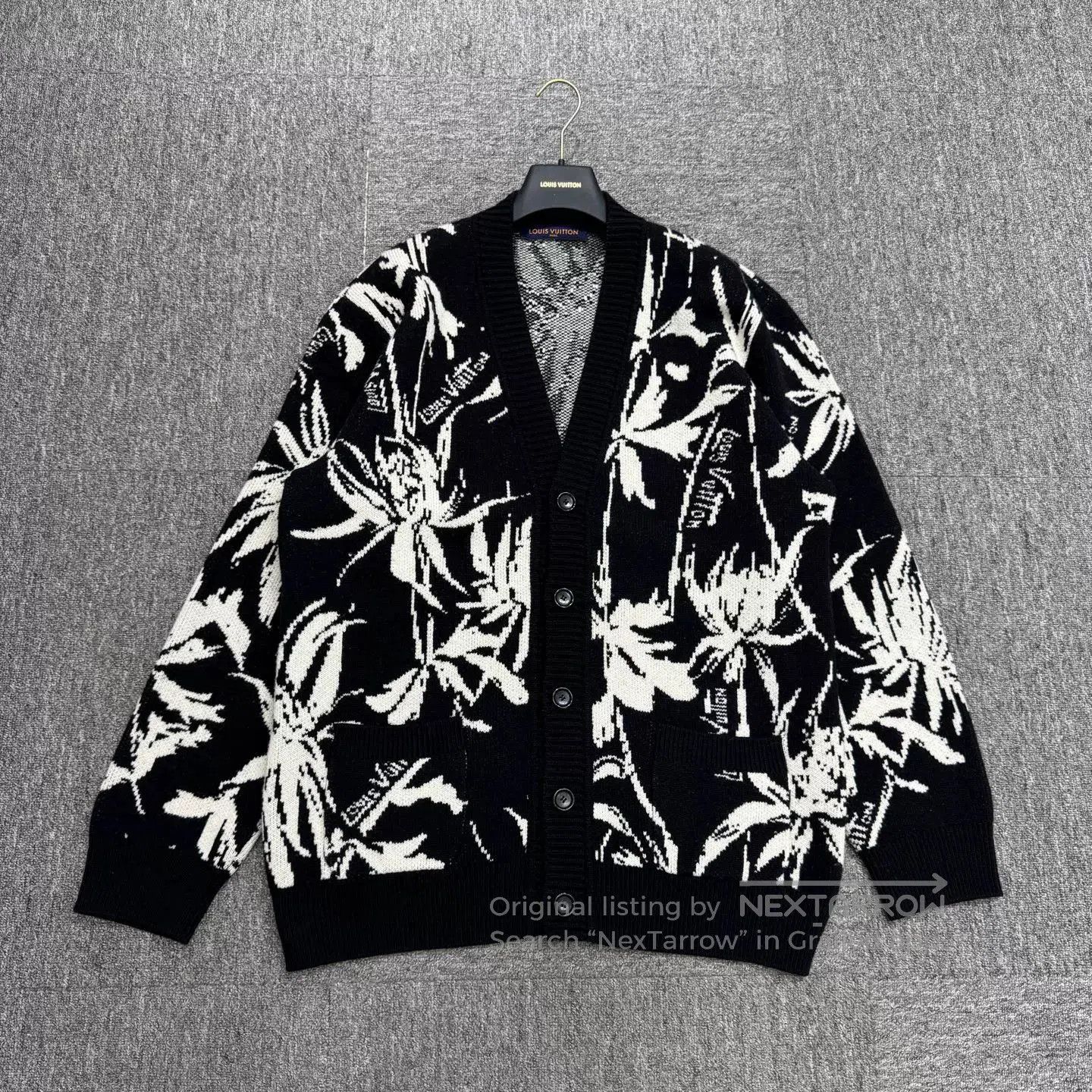 Louis Vuitton Louis Vuitton Plant Pattern Wool Cardigan. Size US L / EU 52-54 / 3 - 1 Thumbnail