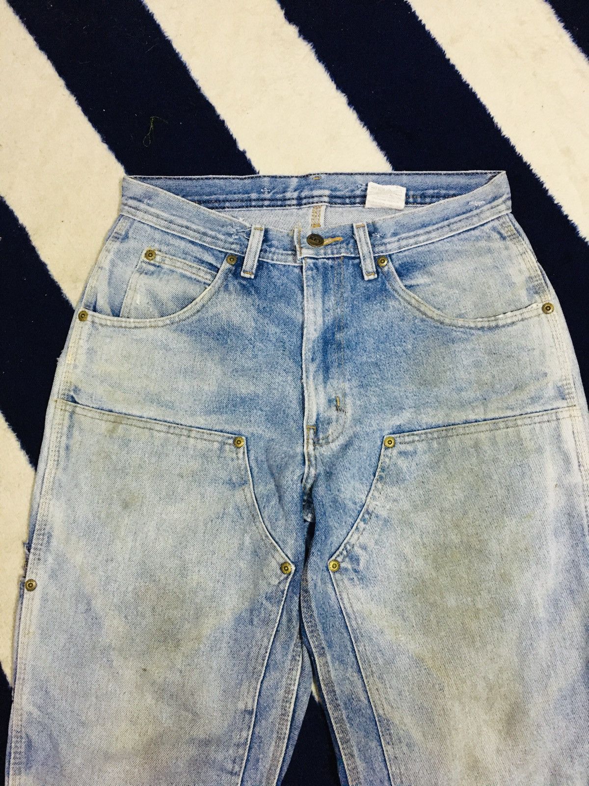 Other Key Carpenter Double Knee Dirty Distressed Jeans (17) Size US 30 / EU 46 - 8 Thumbnail