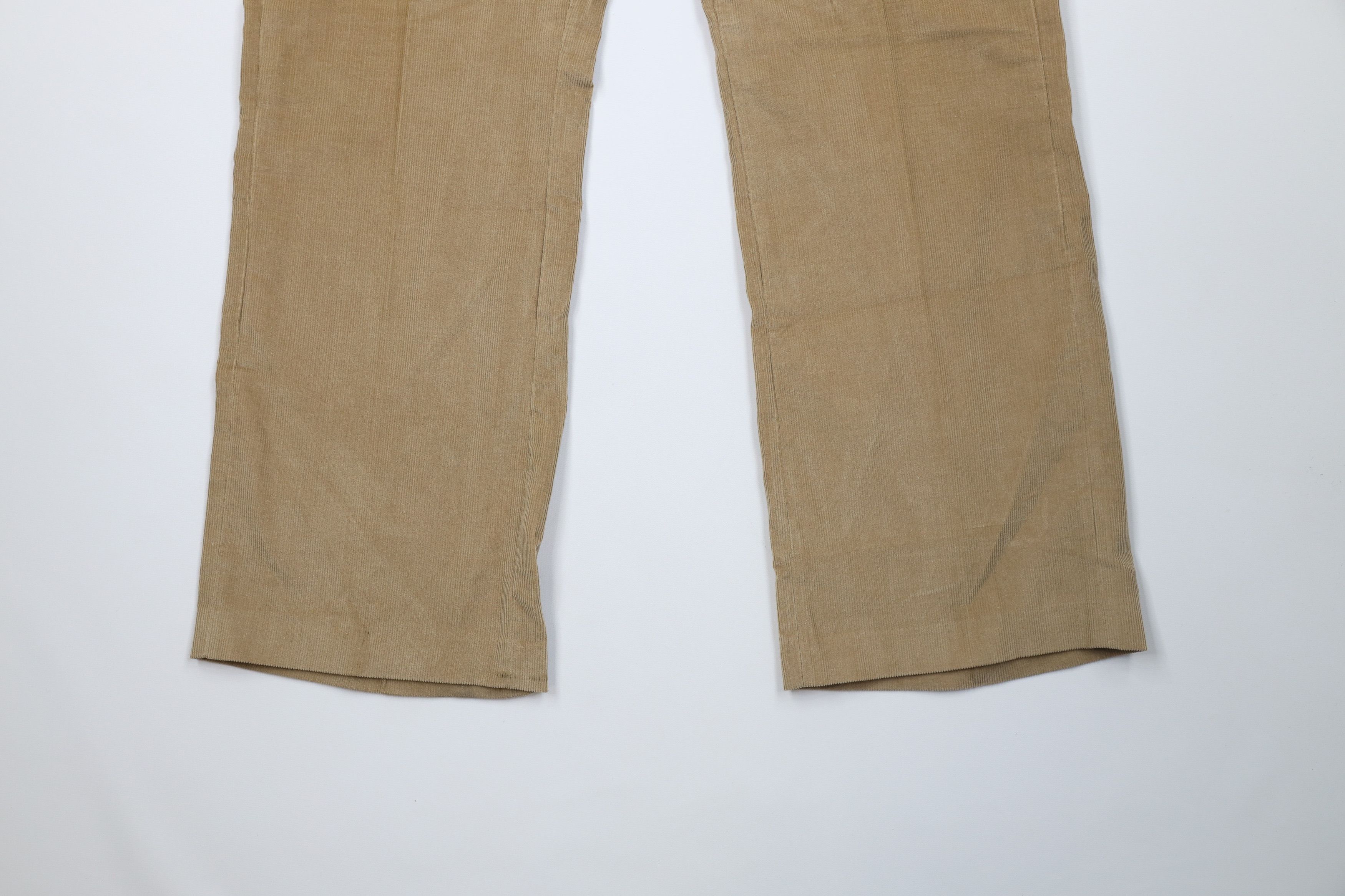 Vintage Vintage 70s Streetwear Corduroy Bell Bottoms Pants Beige USA Size US 42 / EU 58 - 4 Thumbnail
