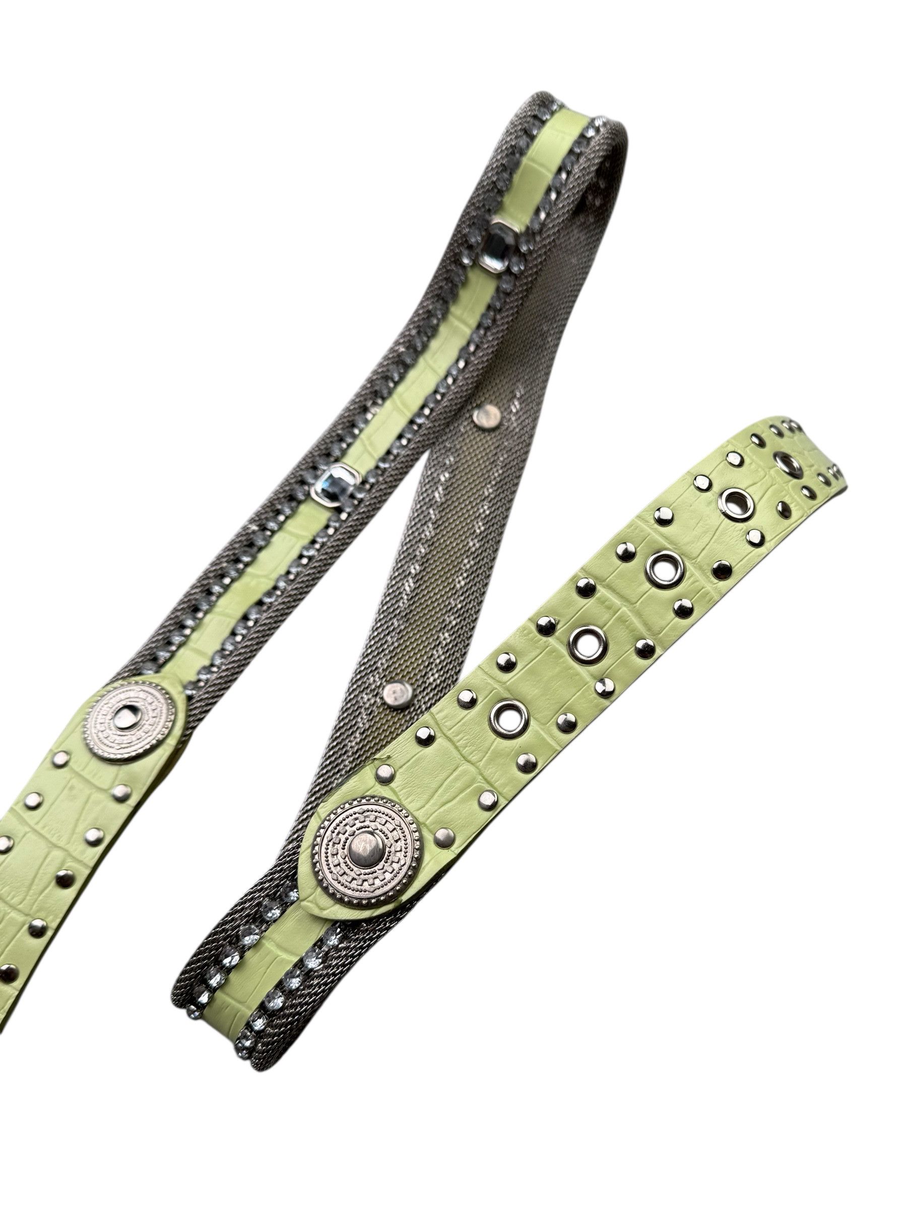 Vintage Vintage Metal Belt W334(V9) Size 30 - 3 Thumbnail