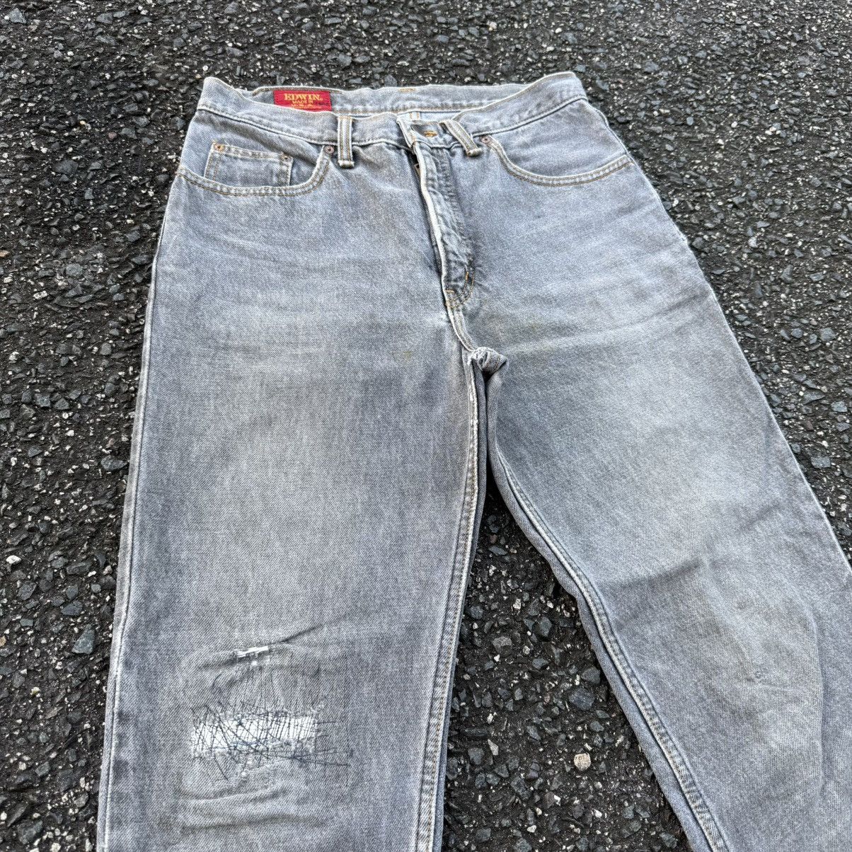 Edwin VINTAGE EDWIN USA FADED BLACK JEAN DENIM PANTS Size US 32 / EU 48 - 4 Thumbnail
