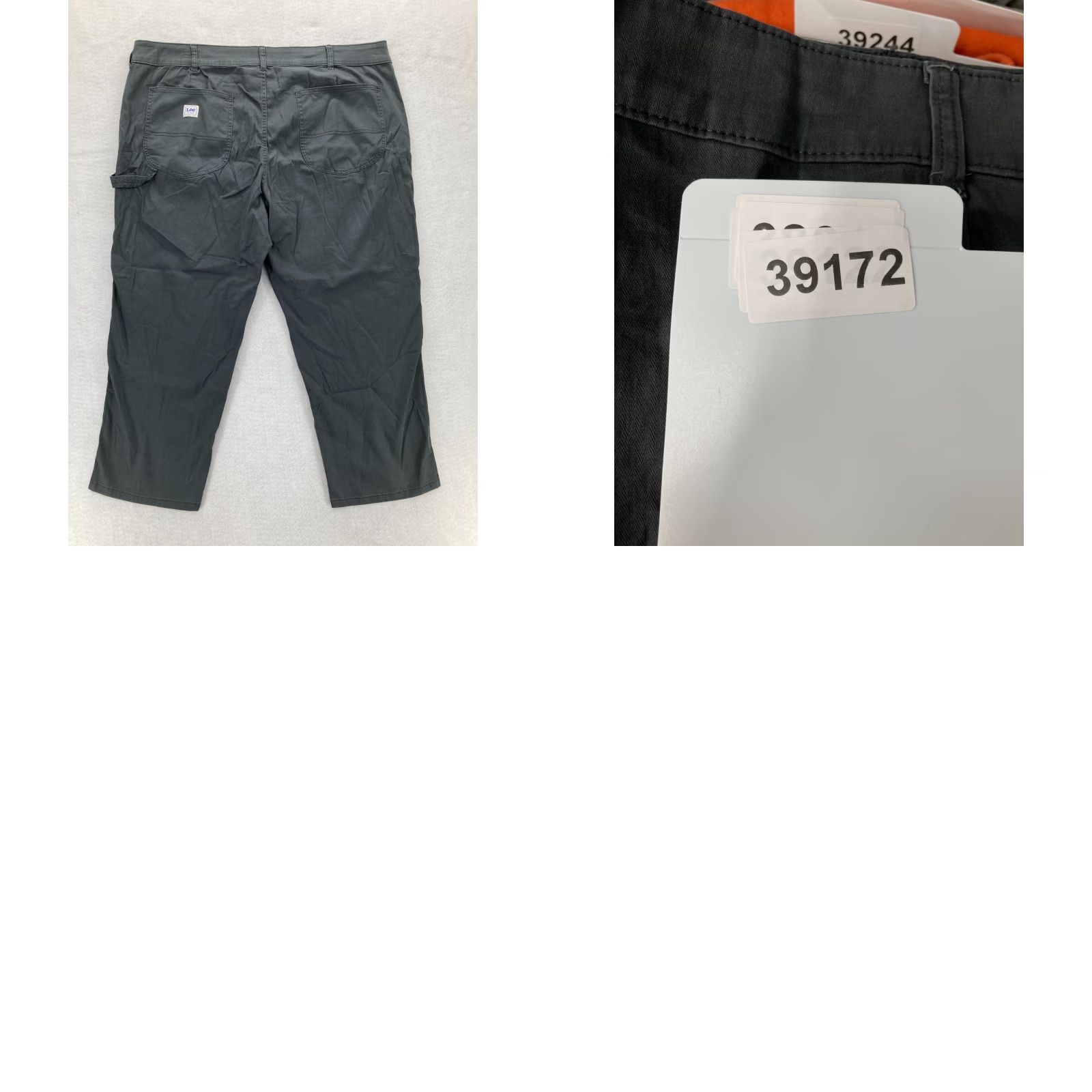 Lee Lee Workwear Carpenter Pants Women's Plus 24W Gray Stretch Straight Leg Utility Pants Size 42" / US 20 - 9 Thumbnail