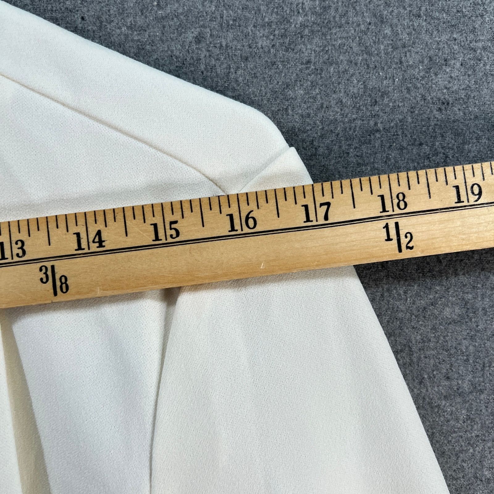 Other Girl With Curves Womens Cardigan Bi-Stretch Blazer Ivory Size M / US 6-8 / IT 42-44 - 8 Thumbnail