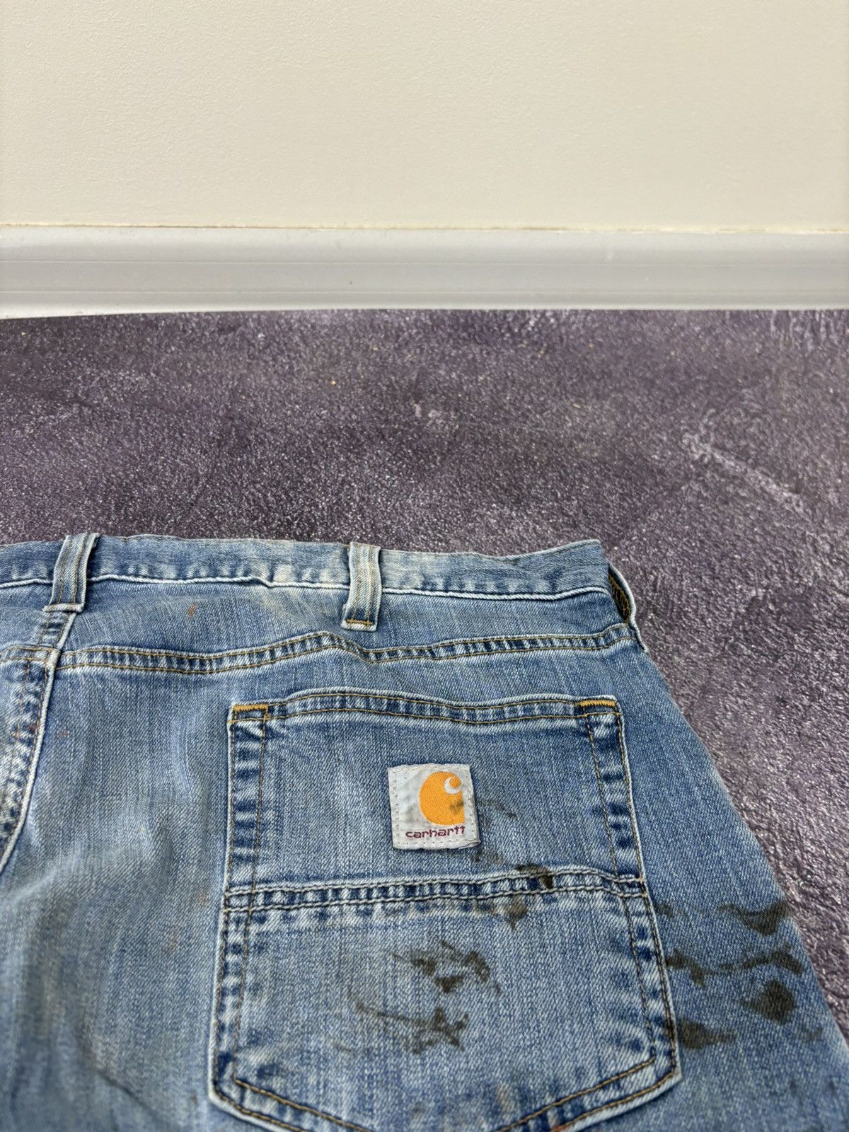 Carhartt Vintage Carhartt Y2K Faded Blue Work Hype Relaxed Fit Jeans Size US 38 / EU 54 - 7 Thumbnail